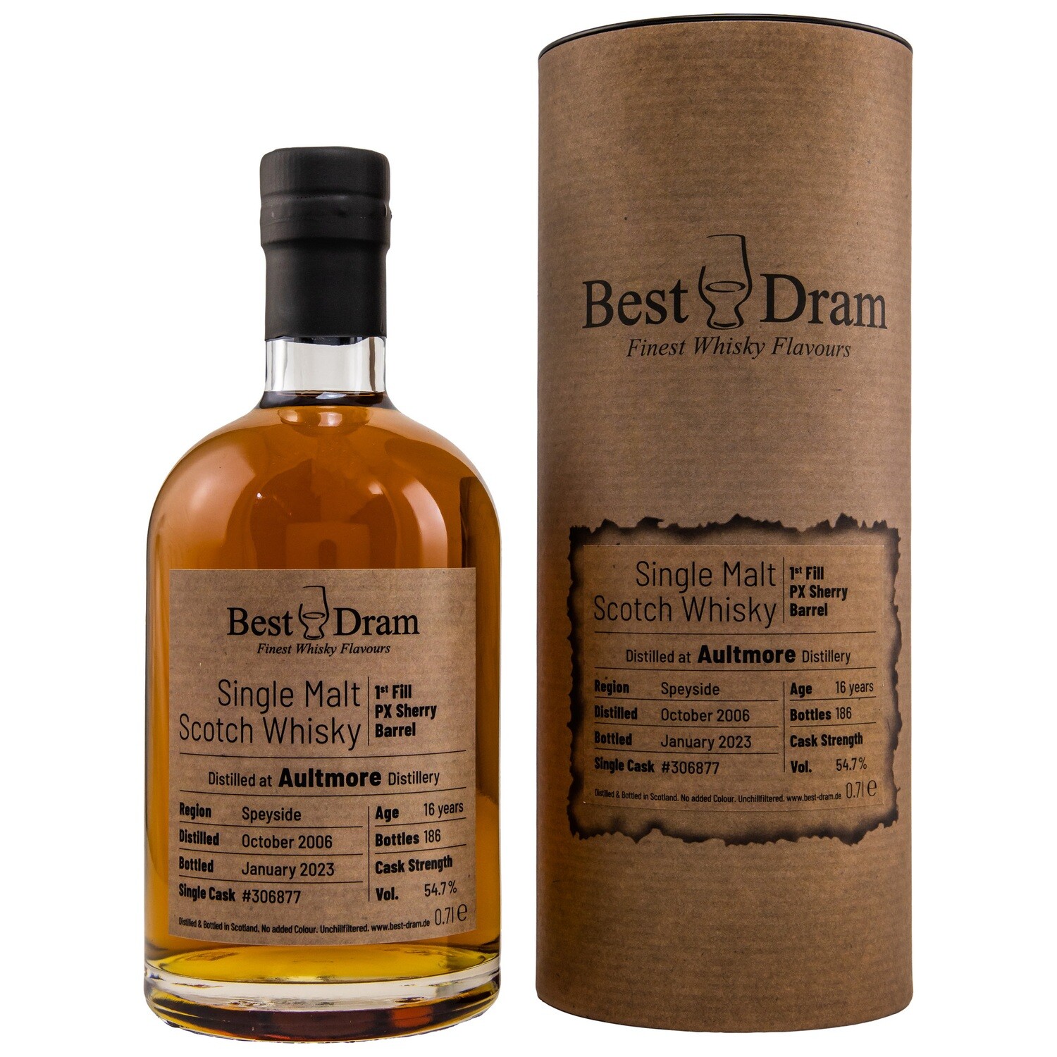 Aultmore 2006/2023 - 16 Jahre - 1st Fill PX Barrel #306877 - Best Dram