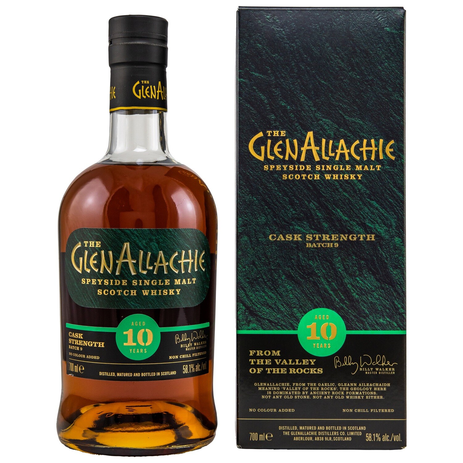 GlenAllachie - 10 Cask Strength - Batch No. 9 - 58,1% - Speyside - Billy Walker -
