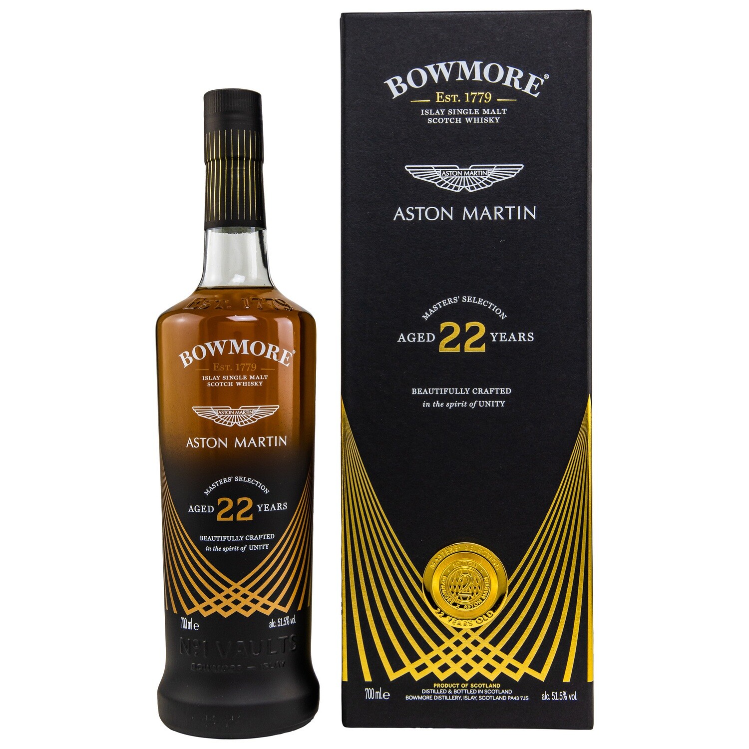 Bowmore 22 Jahre - Aston Martin Masters Selection - 51,5%