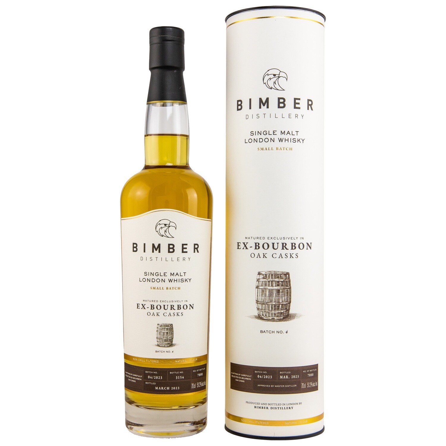 Bimber Bourbon Cask Batch 4
Single Malt London Whisky - 51,2%