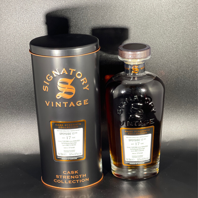 Speyside 17 Jahre 2005/2023 - Signatory CS - 1. Fill Oloroso DRU 17A106 #50 Speyside 17 Jahre 2005/2023 - Signatory CS - 1. Fill Oloroso DRU 17A106 #50