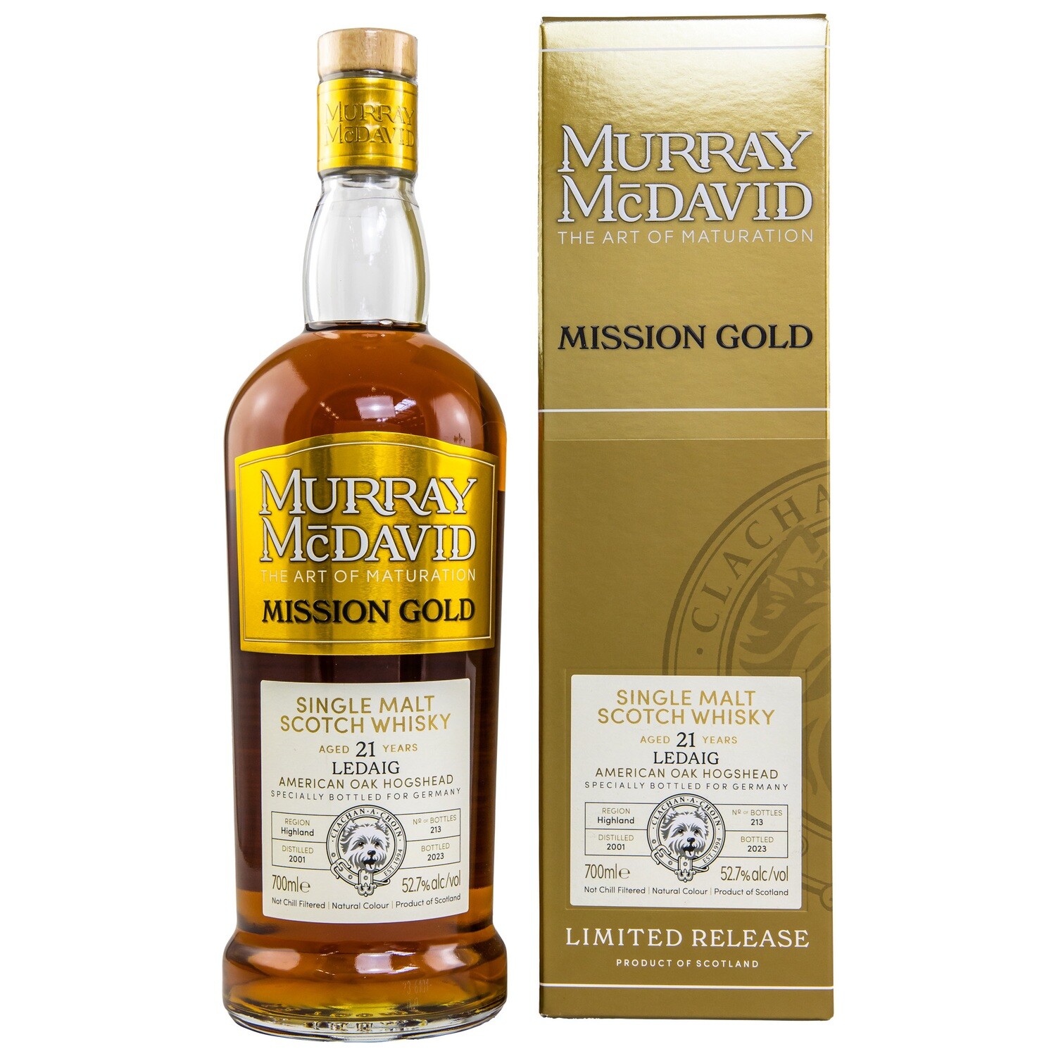 Ledaig - 21 Jahre - 2001/2023 - American Oak Finish # 800117 - 52,7% - Murray McDavid