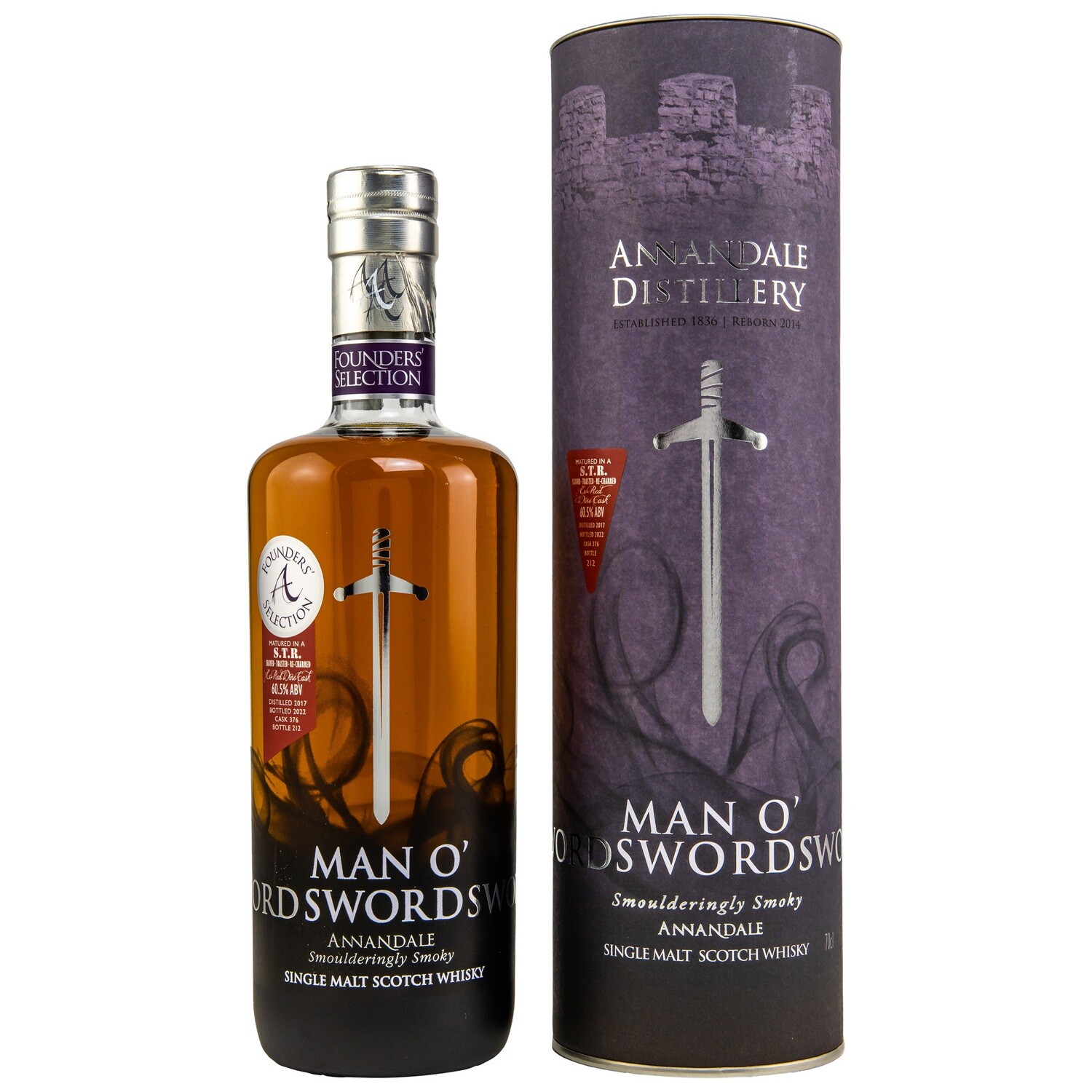 Annandale - 2017 - Man O' Sword Founders Selection #376 - STR Cask - 60,5%