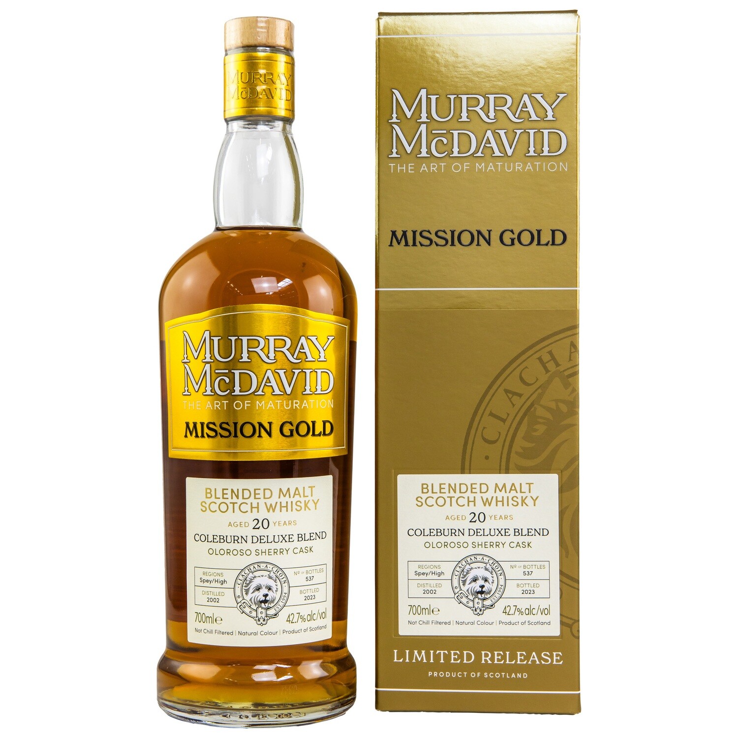 Coleburn Deluxe Blend - 2002/2023 - 20 Jahre - Blended Malt Scotch Whisky - Murray McDavid - 42,7%