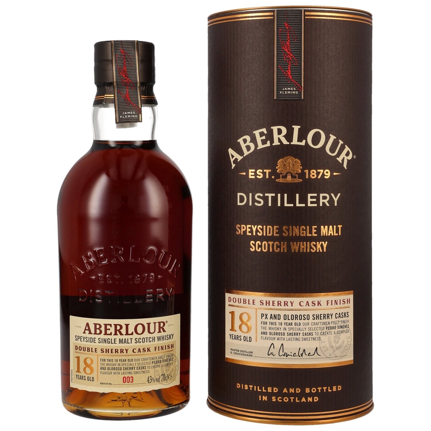 Aberlour 18 Jahre - PX & Oloroso Finish - Batch 3 - 43%