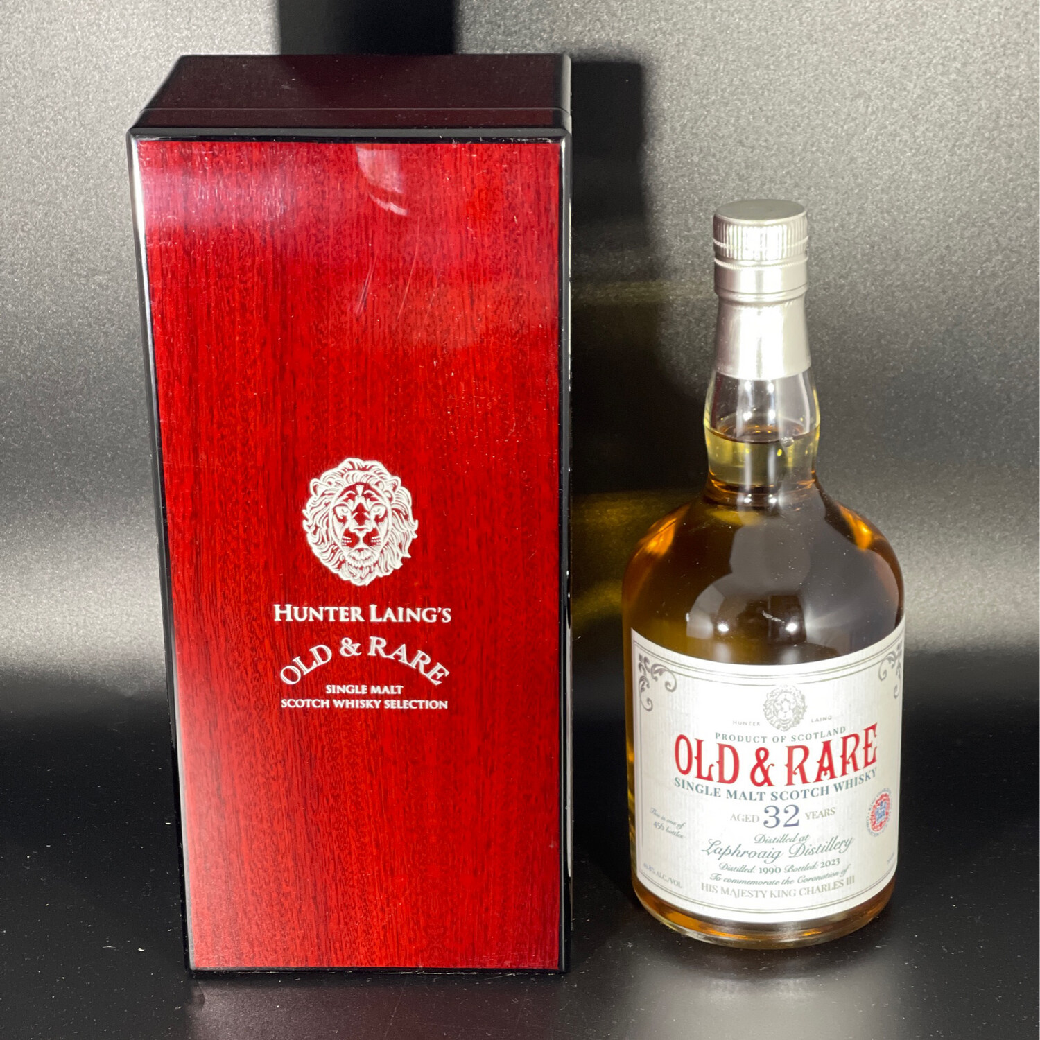 Laphroaig - King Charles III. Edition - 32 Jahre - 1990/2023 - Hunter Laing - Single Cask Sherry Finish  - 49,8%