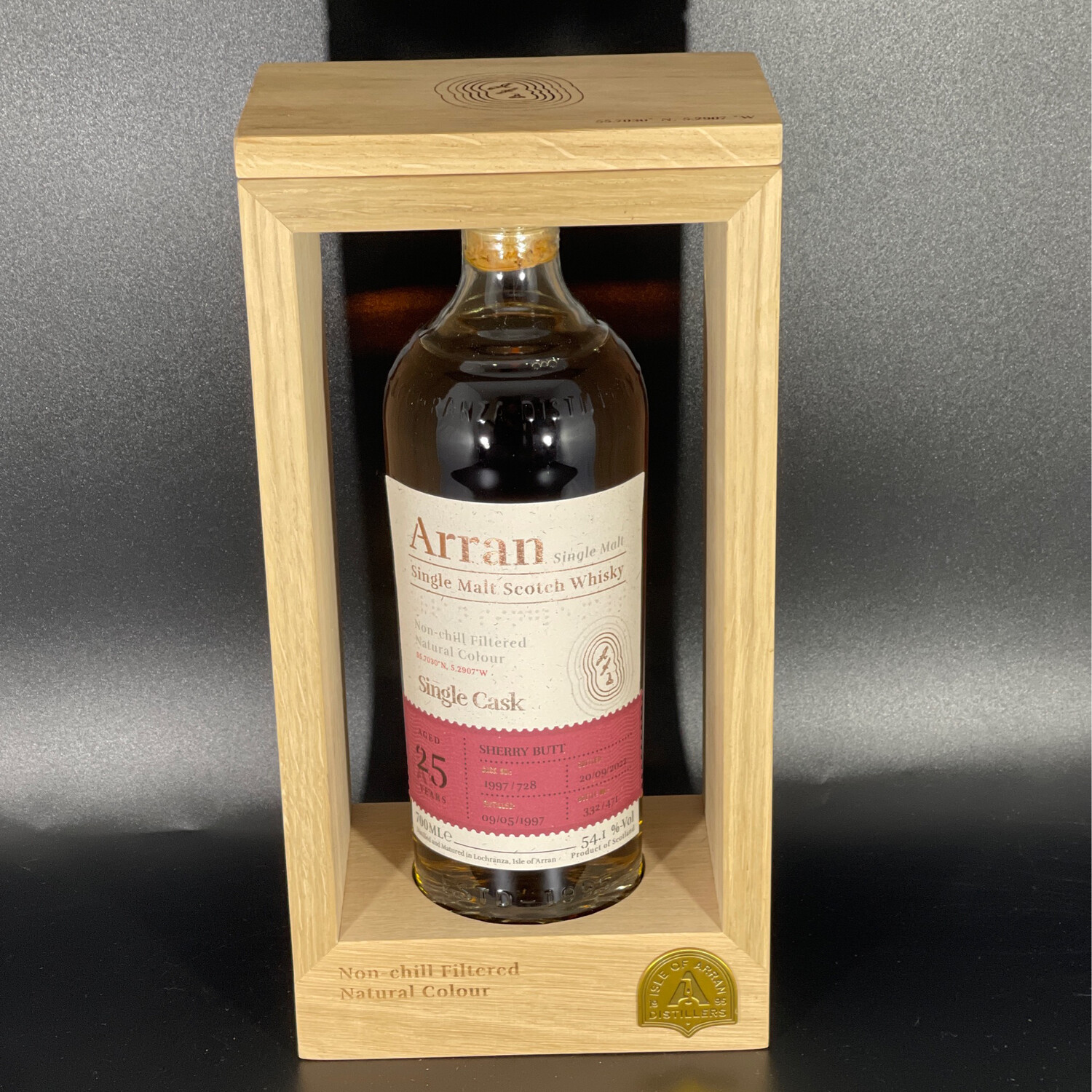 Arran - 25 Jahre - Sherry Butt # 1997/728 - 1997/2022 - 54,1%