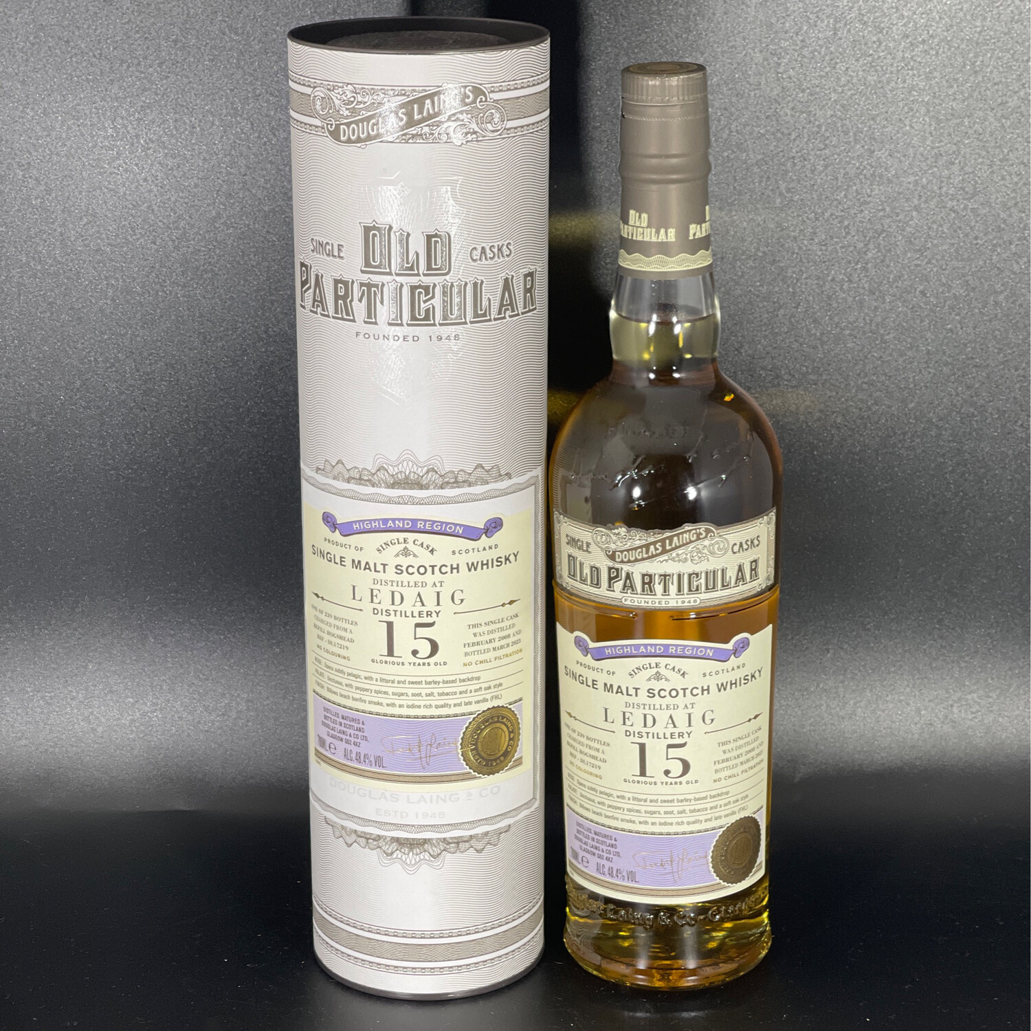 Ledaig - 15 Jahre - 2008/2023 - Ref. Hogshead - 48,4% - Singlecask # DL17219