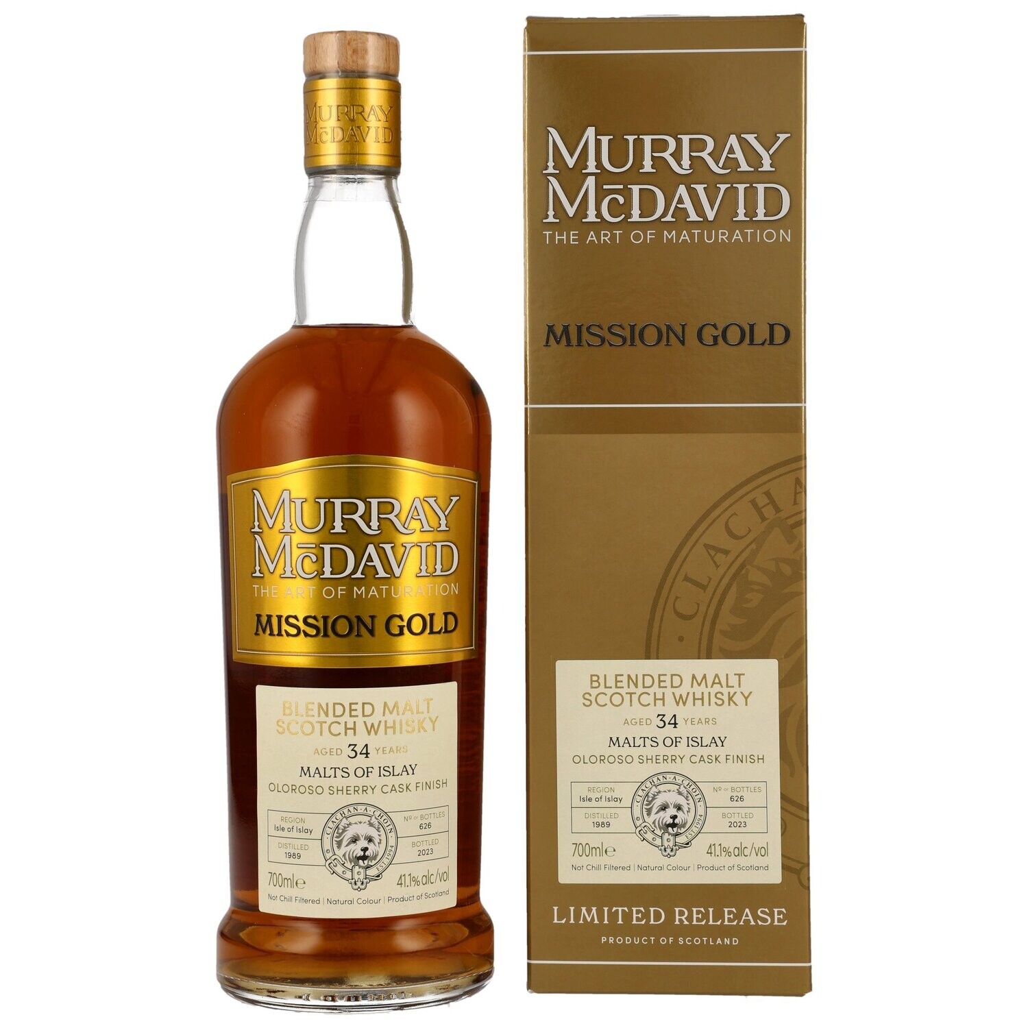 Malts of Islay 1989/2023 - 34 Jahre - Oloroso Sherry Cask - Murray McDavid - 41,1%