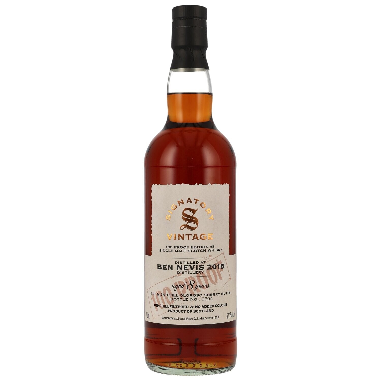 Ben Nevis - 8 Jahre - 2015/2023 - Signatory 100% Proof #5 - 57,1%