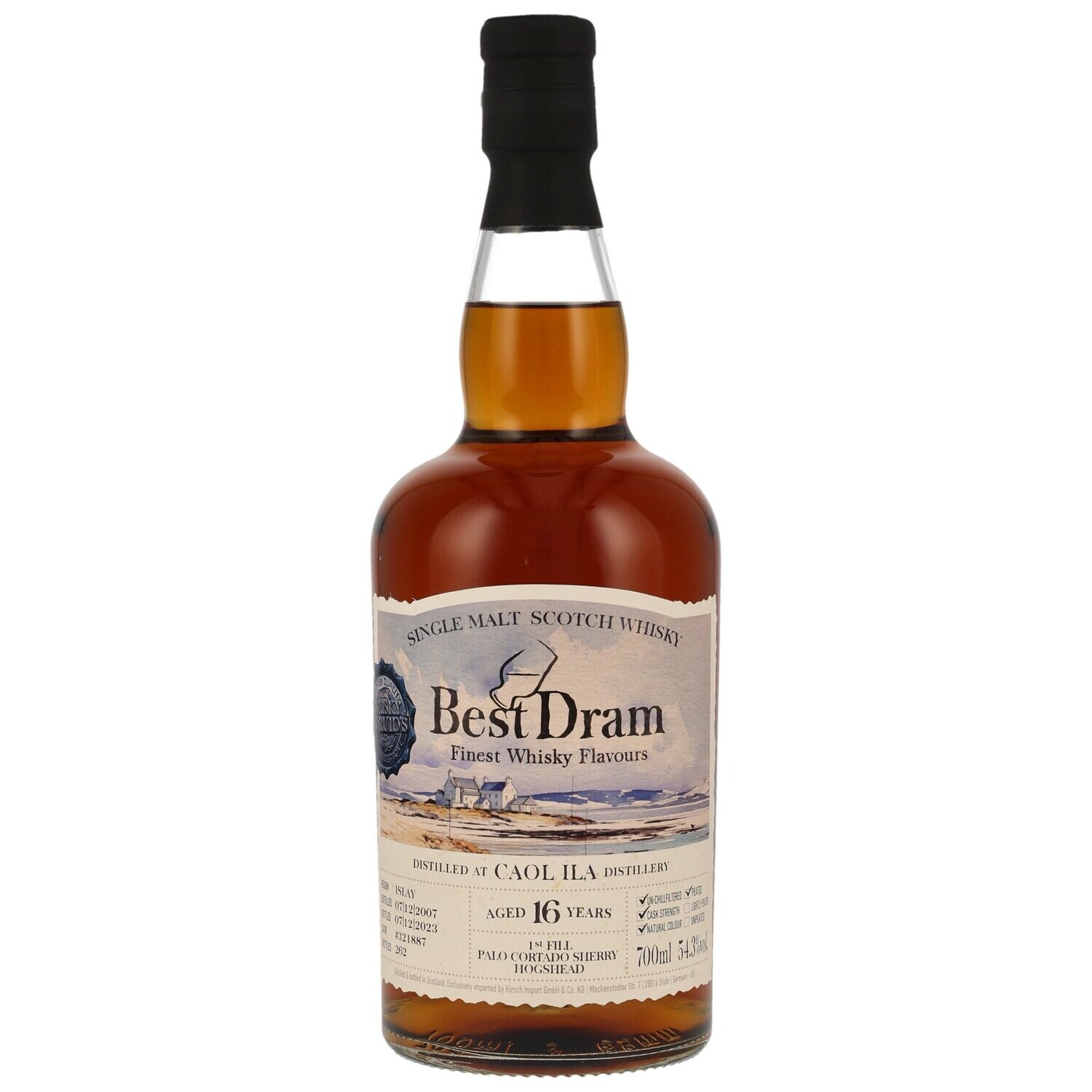 Caol Ila 2007/2023 - 16 Jahre - 1st Fill Palo Cortado #321887 (Best Dram) - 54,3%