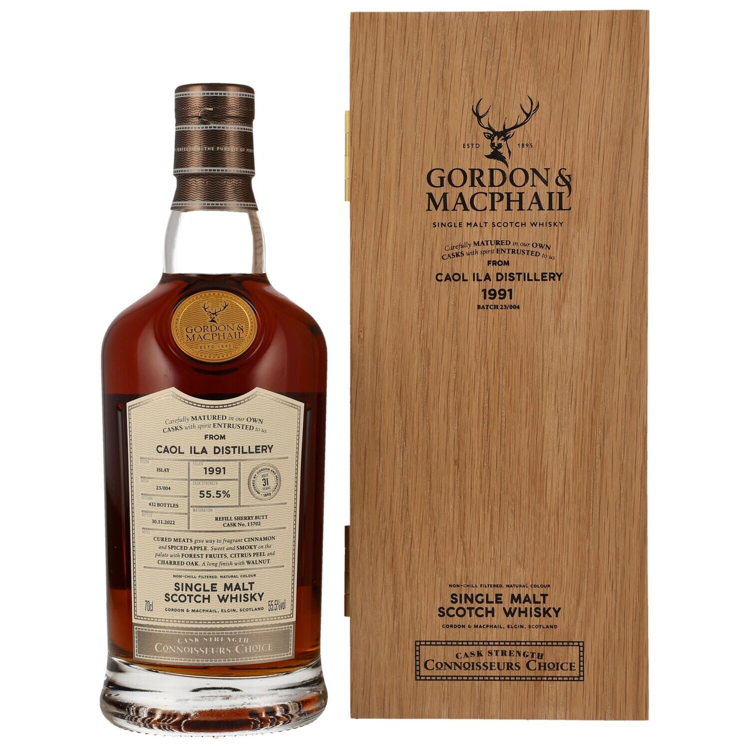 Caol Ila 1991/2022 - 31 Jahre - G&M CC UPPER Ref. Sherry Butt #13702 - 55,5%