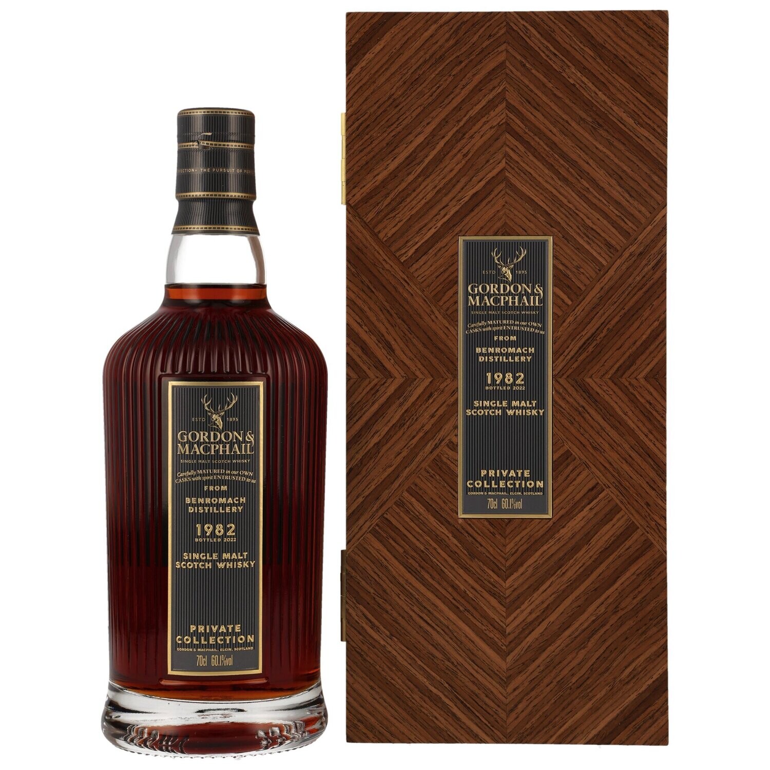 Benromach - 1982/2022 - 39 Jahre - 60,1% - G&M PVC Private Collection 1. Fill Burgundy #3024410