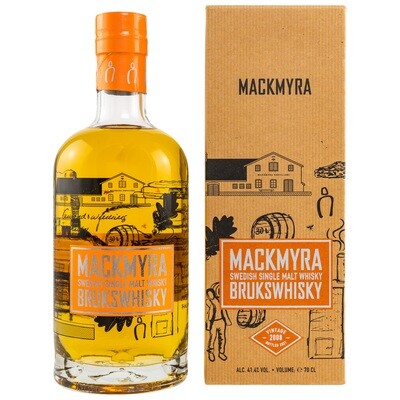 Mackmyra - Brukswhisky - Vintage 2008/2021 - 13 Jahre - 41,4%