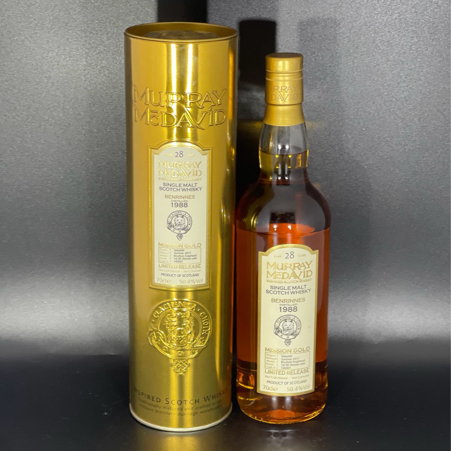 Benrinnes - 28 Jahre - 1988/2017 - 1. Fill Oloroso Finish # 140001 - 50,4%