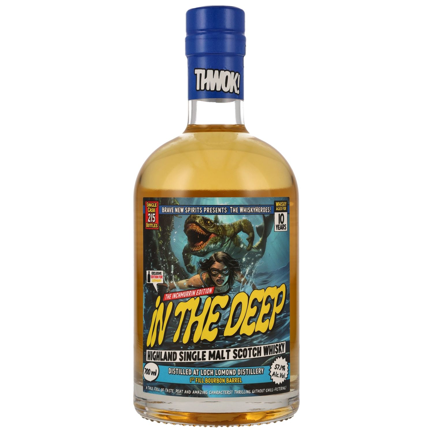 Inchmurrin (Loch Lomond) - 10 Jahre - Bourbon Cask #69 - 57,1% - Whisky Heroes: In the Deep