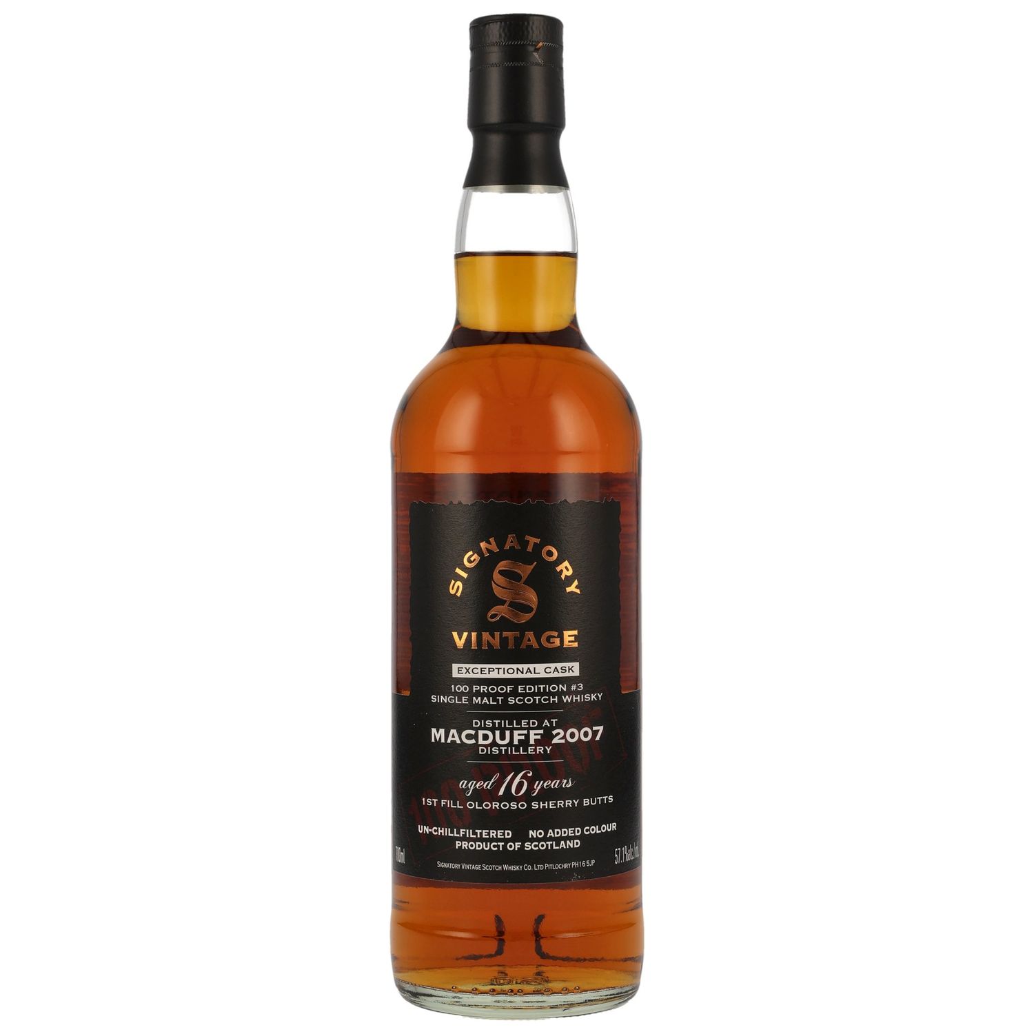 Macduff - 16 Jahre - 2007 - SV Expectional Cask - 1. Fill Oloroso Casks - 57,1%