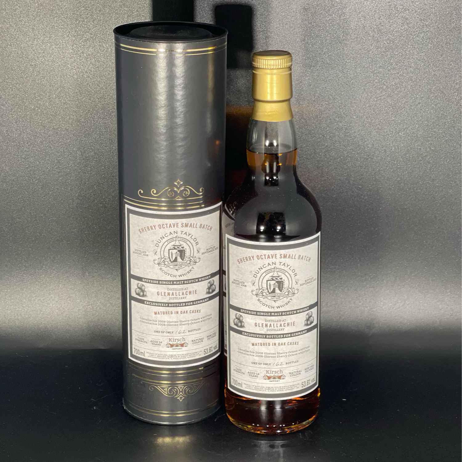 GlenAllachie - 2008/2022 - 14 Jahre Oloroso #3037359+3037369 Octave Small Batch - 53,8%