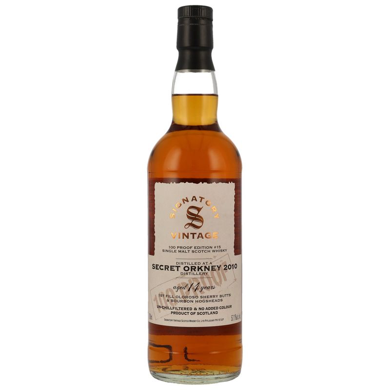 Secret Orkney - 2010 - 14 Jahre - 100% Proof #15 - 57,1% Secret Orkney - 2010 - 14 Jahre - 100% Proof #15 - 57,1%