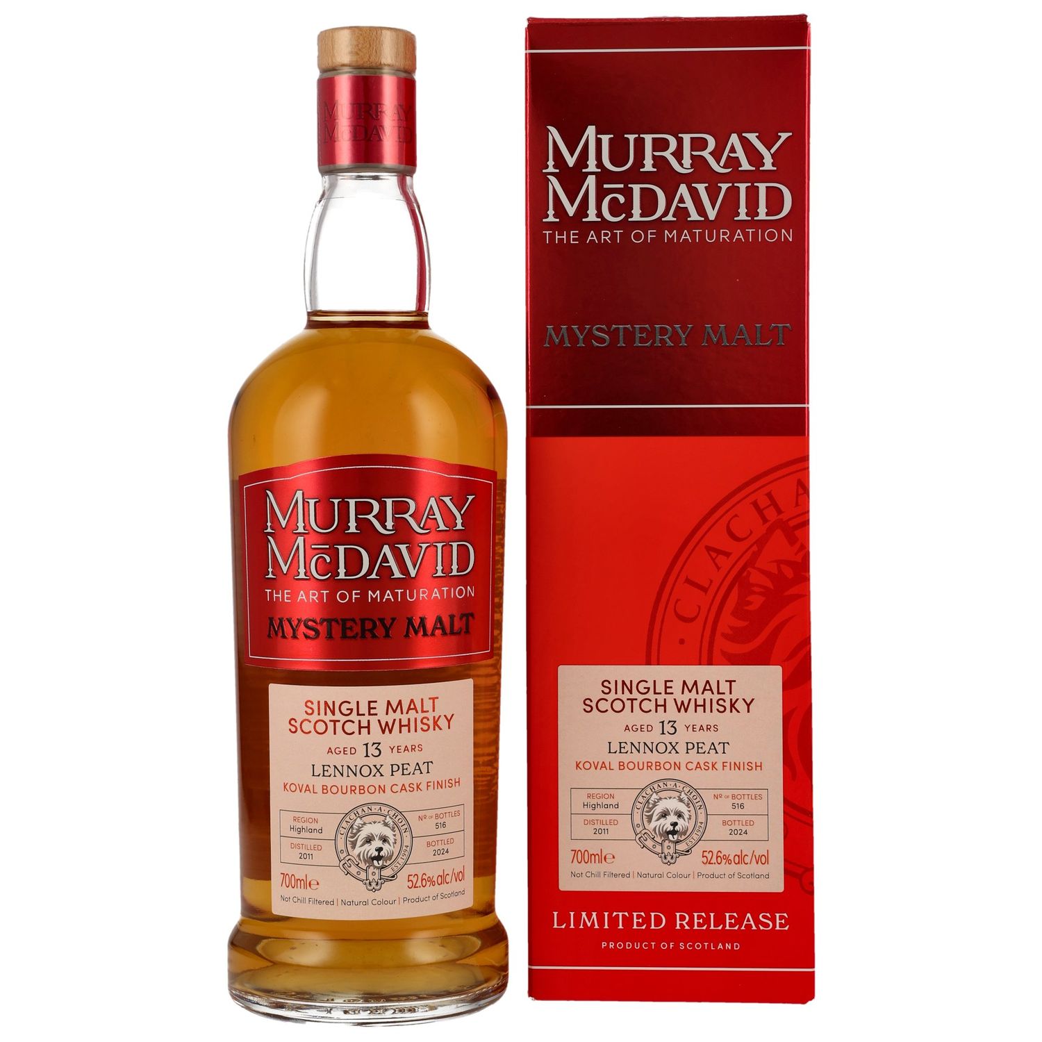 Lennox Peat - 13 Jahre - 2011/2024 - Koval Bourbon Finish - 52,6%