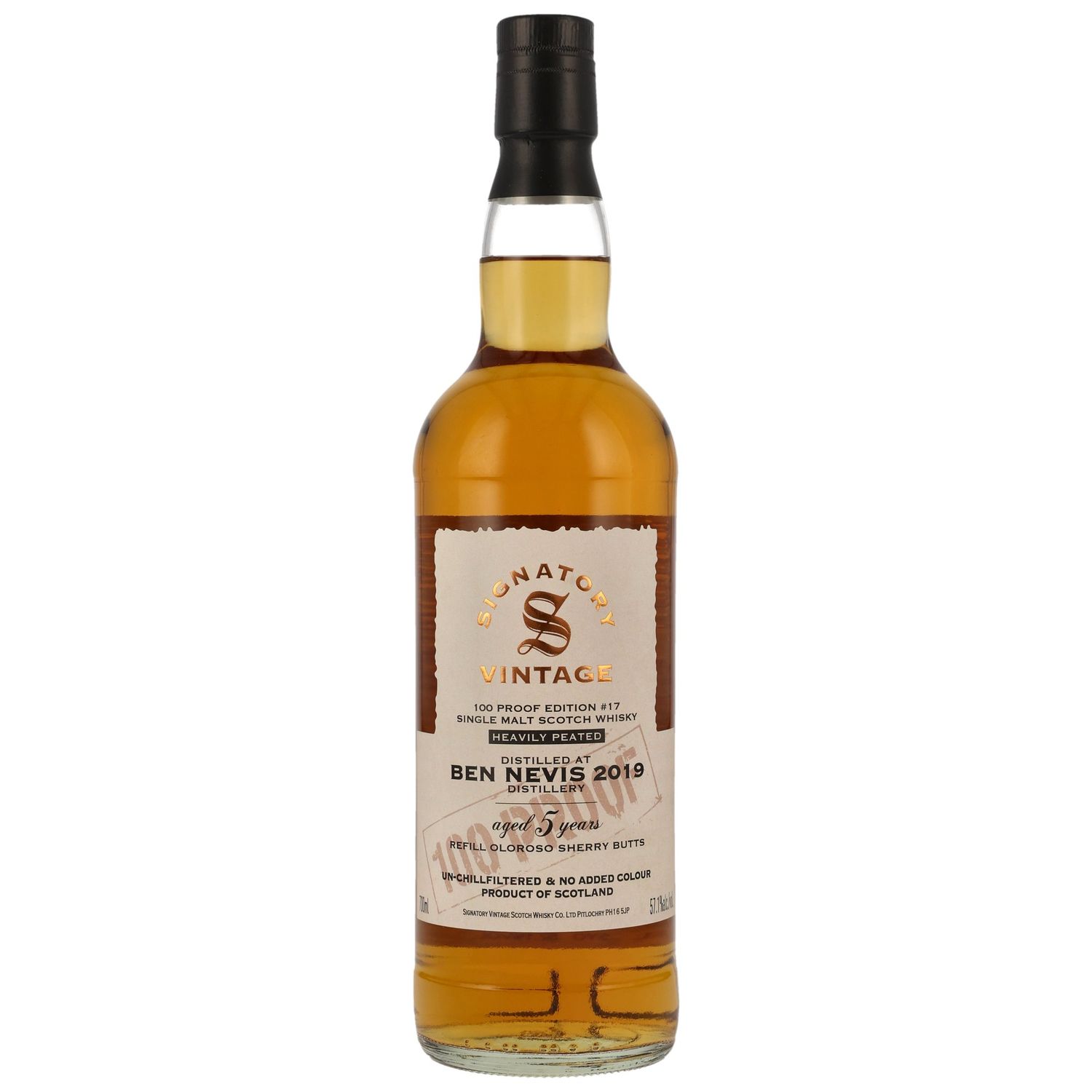 Ben Nevis - 5 Jahre - 2019/2024 - Signatory 100% Proof - 57,1% - #17