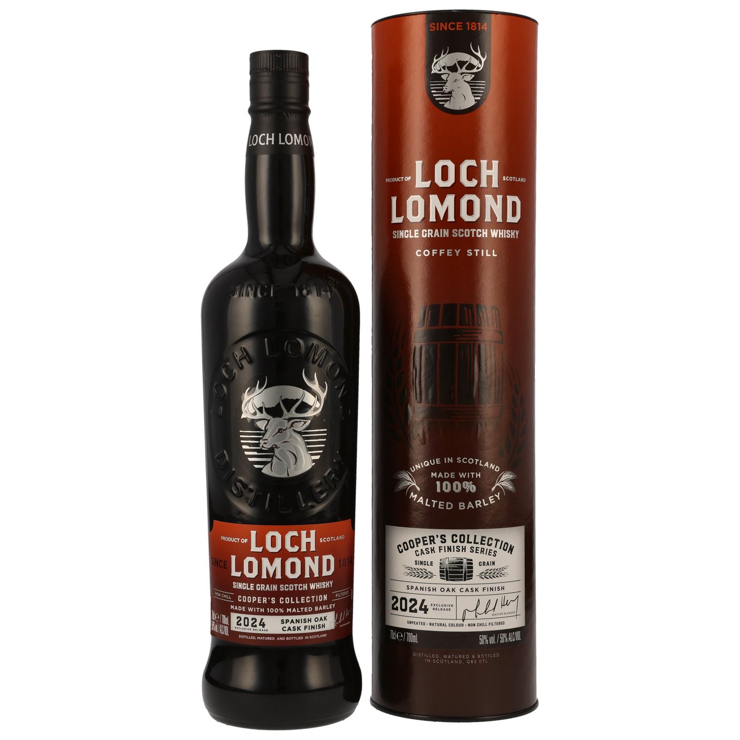 Loch Lomond Cooper's Collection 2024 - Single Grain - Spanish Oak Finish - 50%