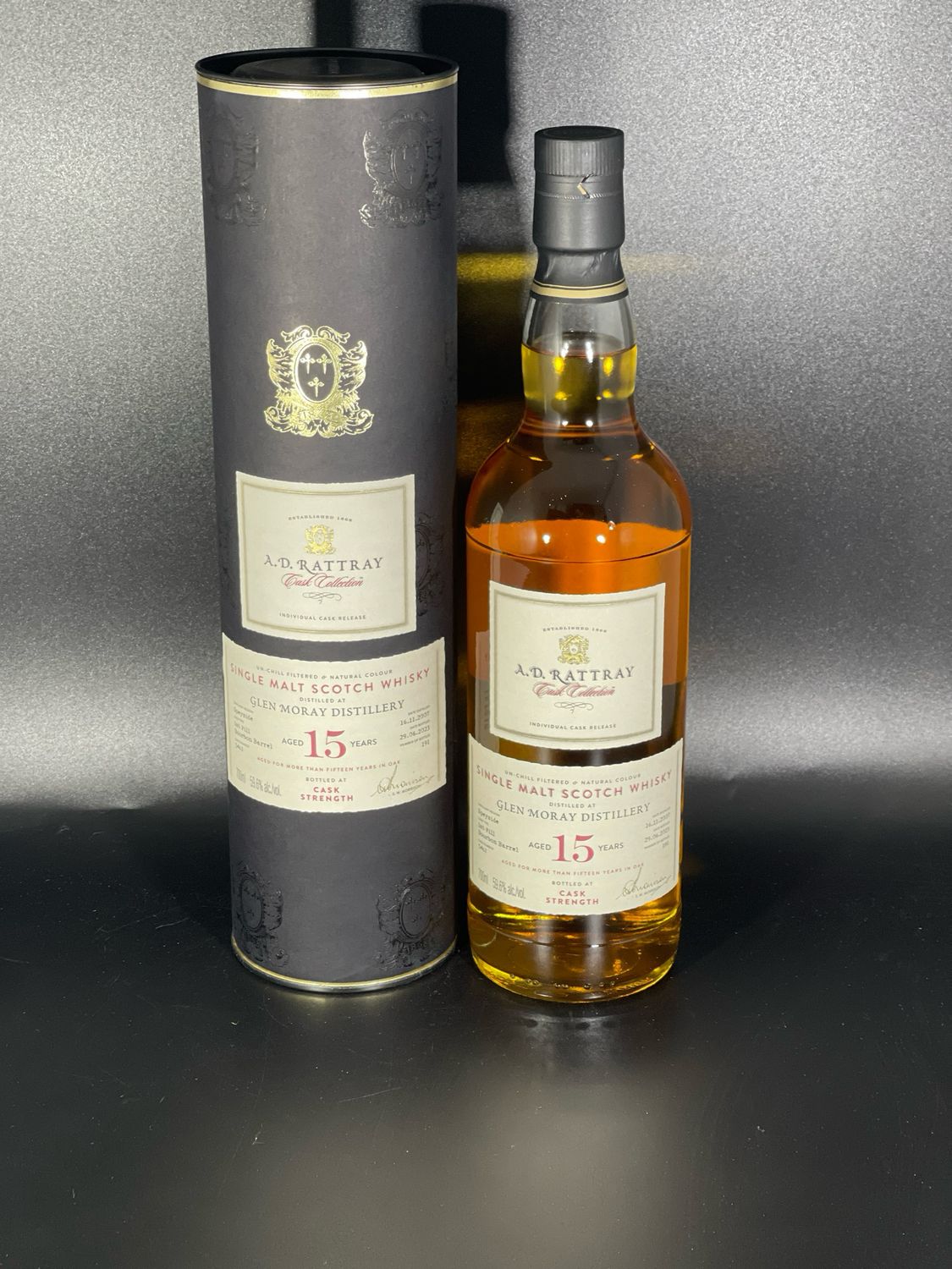 Glen Moray - 2007/2023 - 15 Jahre - 1. Fill Bourbon #5462 - 59,6%