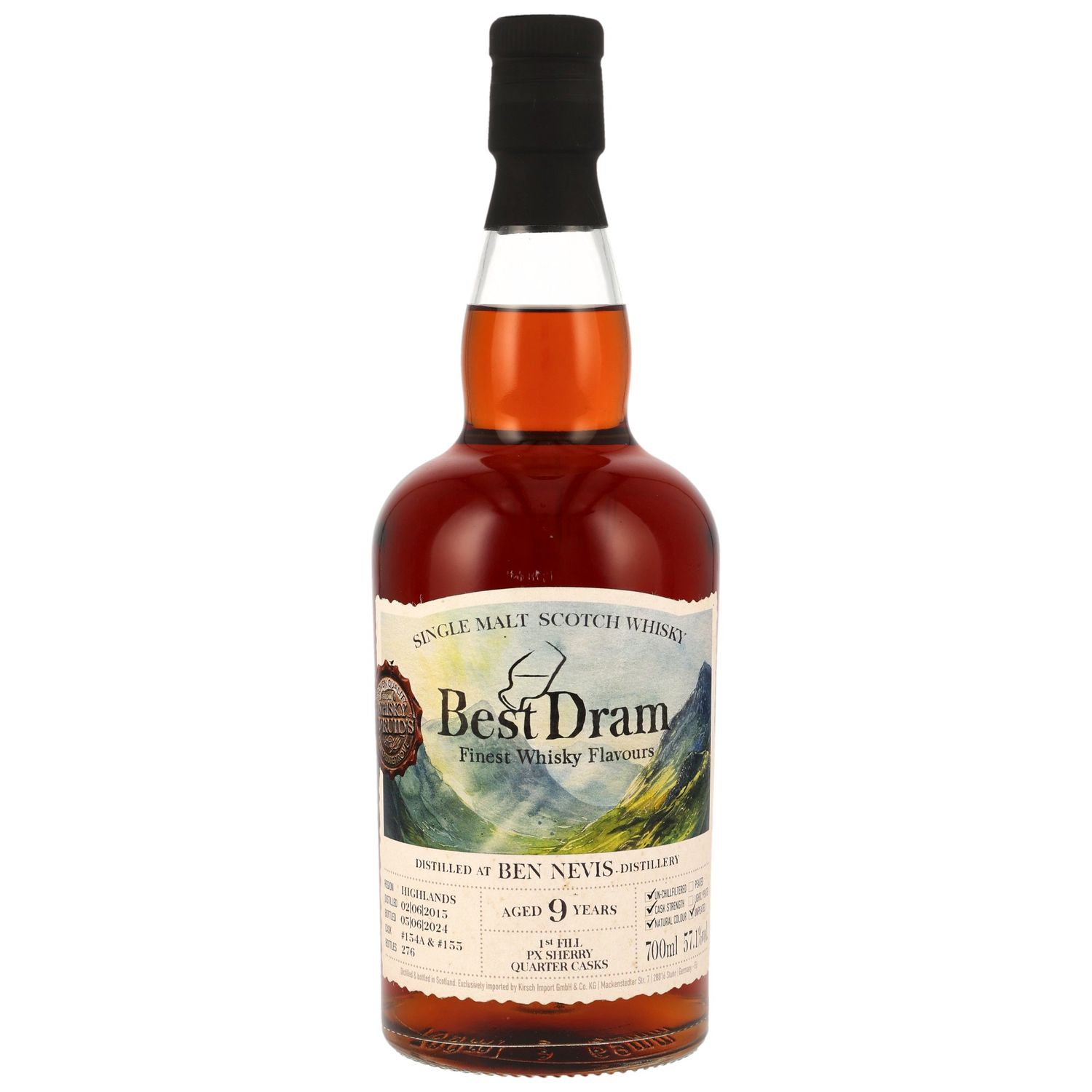 Ben Nevis - 9 Jahre - 2015/2024 - 1. Fill PX Quarter Casks - 57,1% Ben Nevis - 9 Jahre - 2015/2024 - 1. Fill PX Quarter Casks - 57,1%