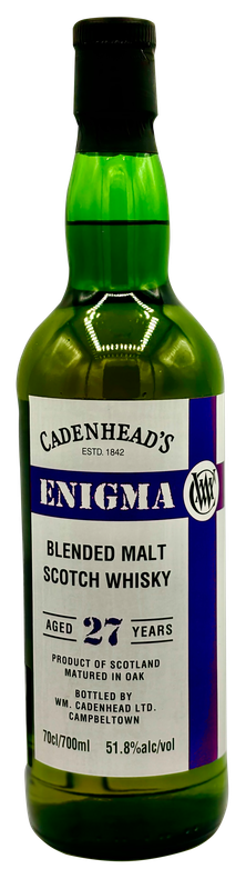 Blended Malt Scotch Whisky - 27 Jahre - Cadenheads Enigma 51,8% BM.2.A Blended Malt Scotch Whisky - 27 Jahre - Cadenheads Enigma 51,8% BM.2.A