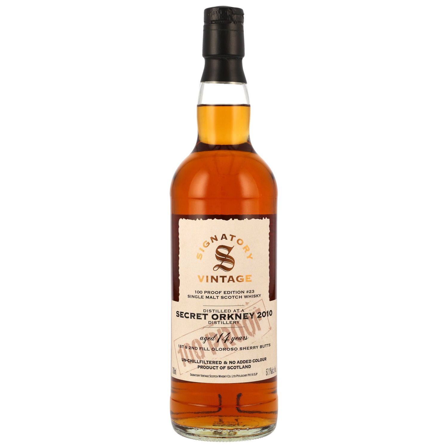 Secret Orkney - 2010 /2024 - 14 Jahre - 100% Proof #23 - 57,1% -