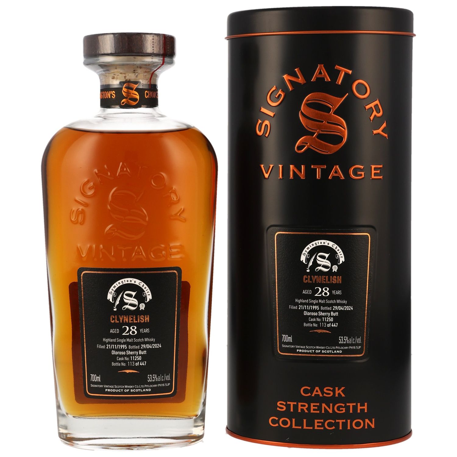 Clynelish - 28 Jahre - 1995 / 2024 - Symington's SV # 11250 - 53,5%