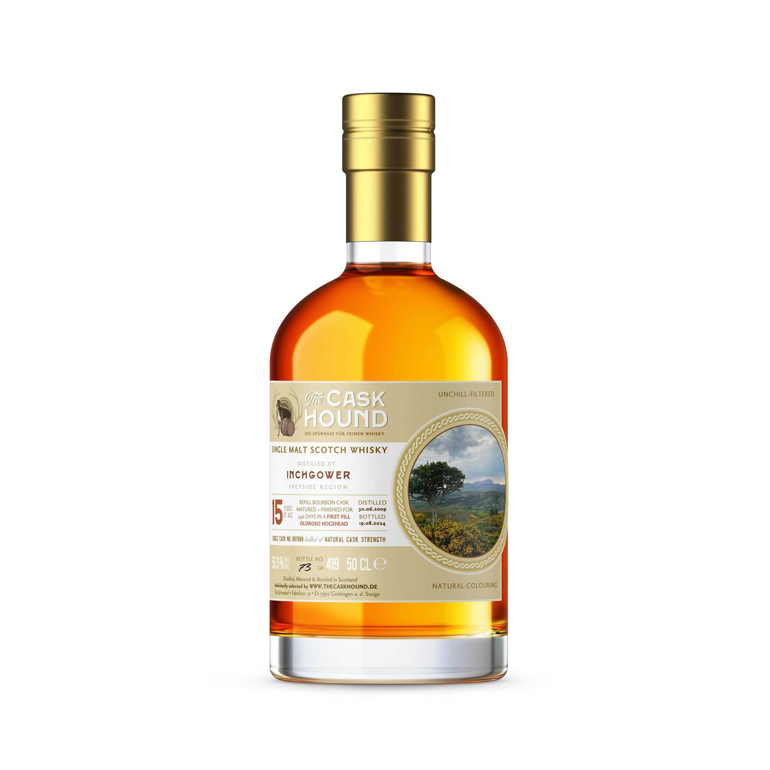 Inchgower 1. Fill Oloroso Finish - Caskhound - 56,3%