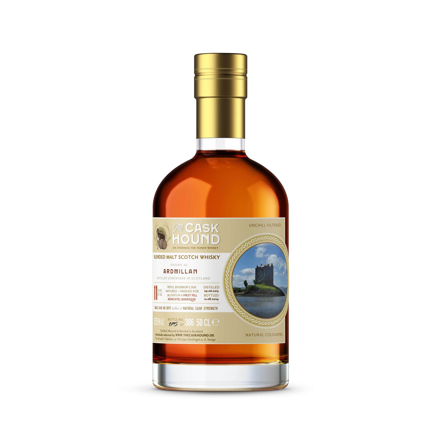 Ardmillan Alisa Bay - 11 Jahre 2013/2024 - 1. Fill Moscatel Finish - 57,5% - Caskhound