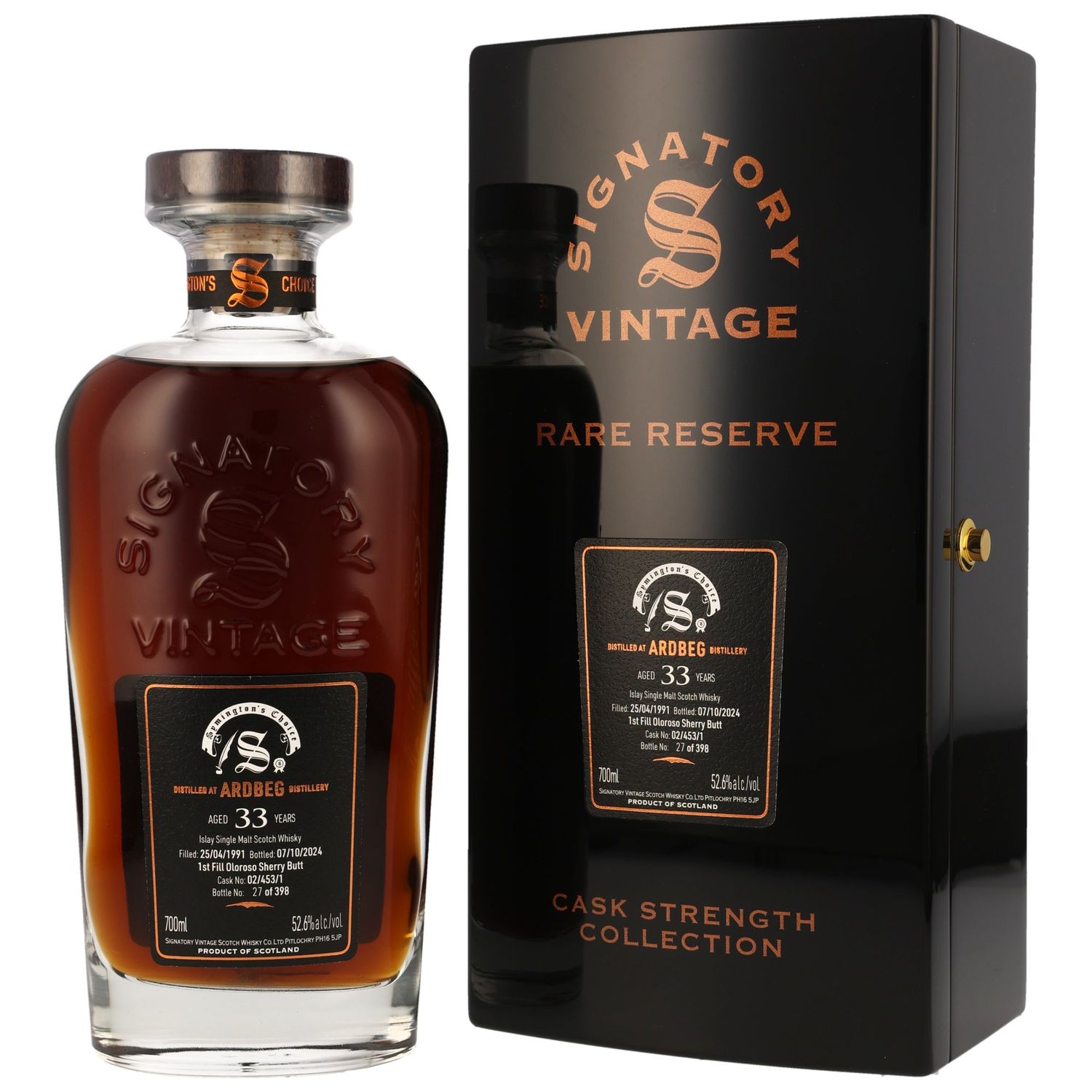 Ardbeg - 1991/2024 - 33 Jahre - 1. Fill Oloroso #02/453/1 - 52,6% Sig RR
