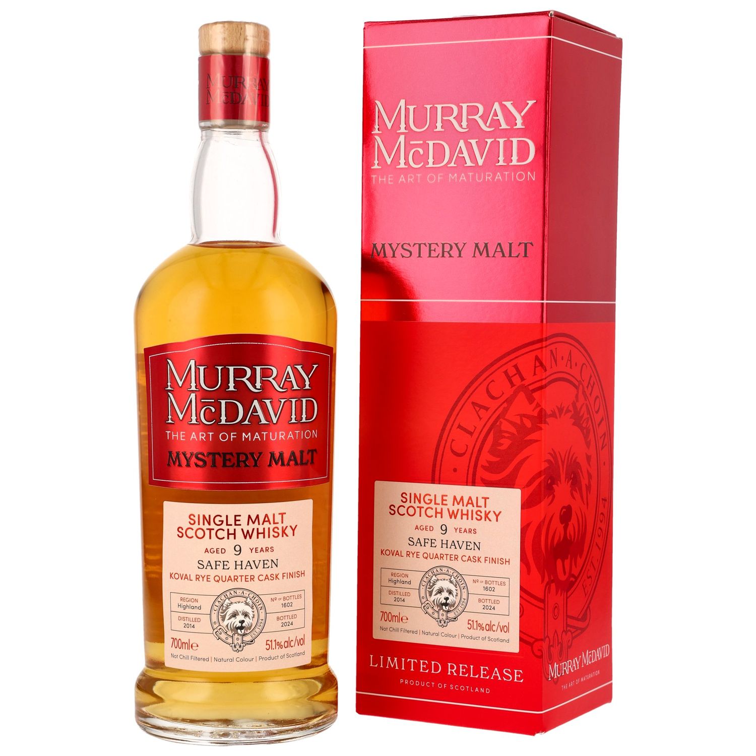 Safe Haven - 2014/2024 - 9 Jahre - Koval Rye Cask - Murray McDavid