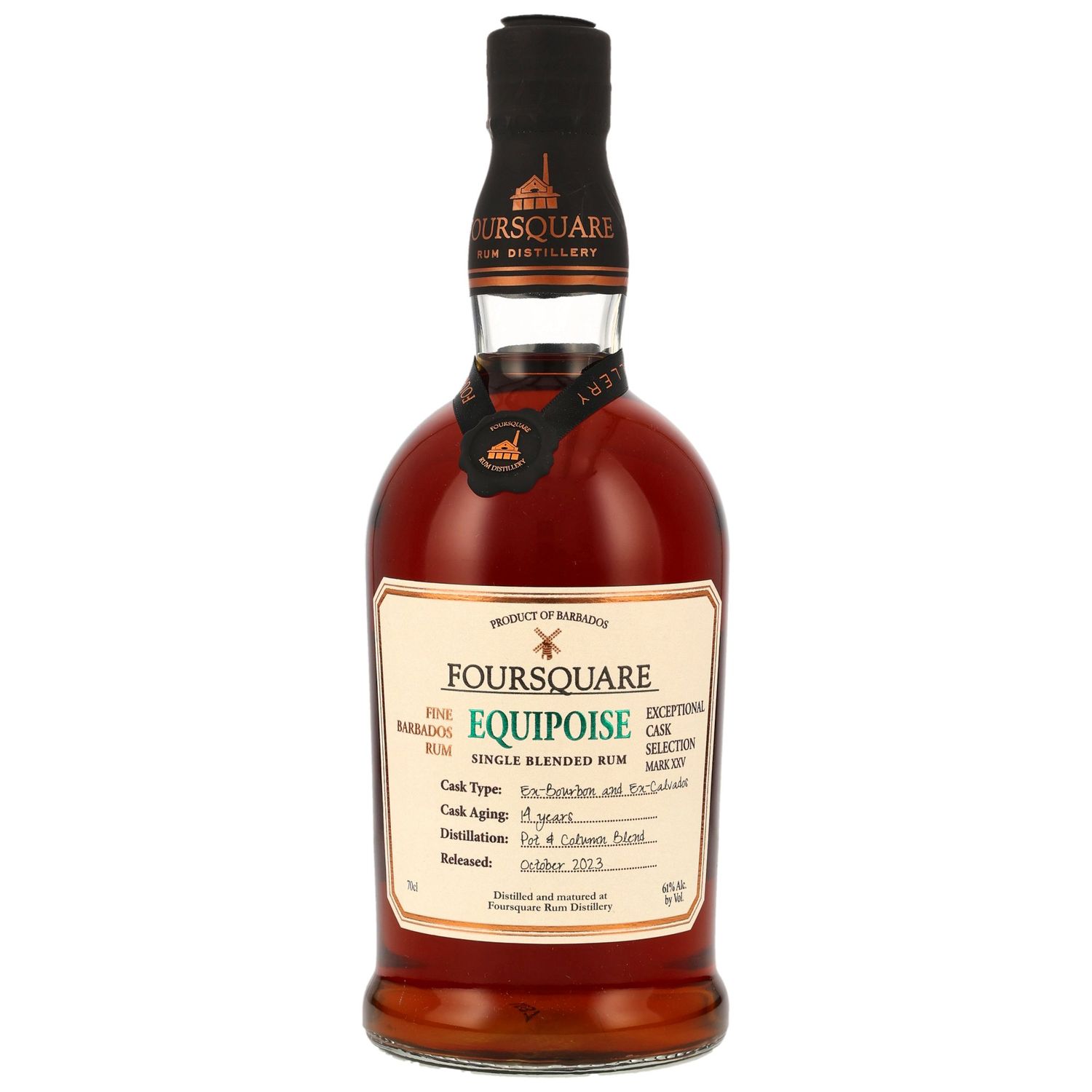 Foursquare Rum Equipoise 14 Jahre - 61% - Ex-Bourbon & Ex-Calvados Cask - Bottled 2023