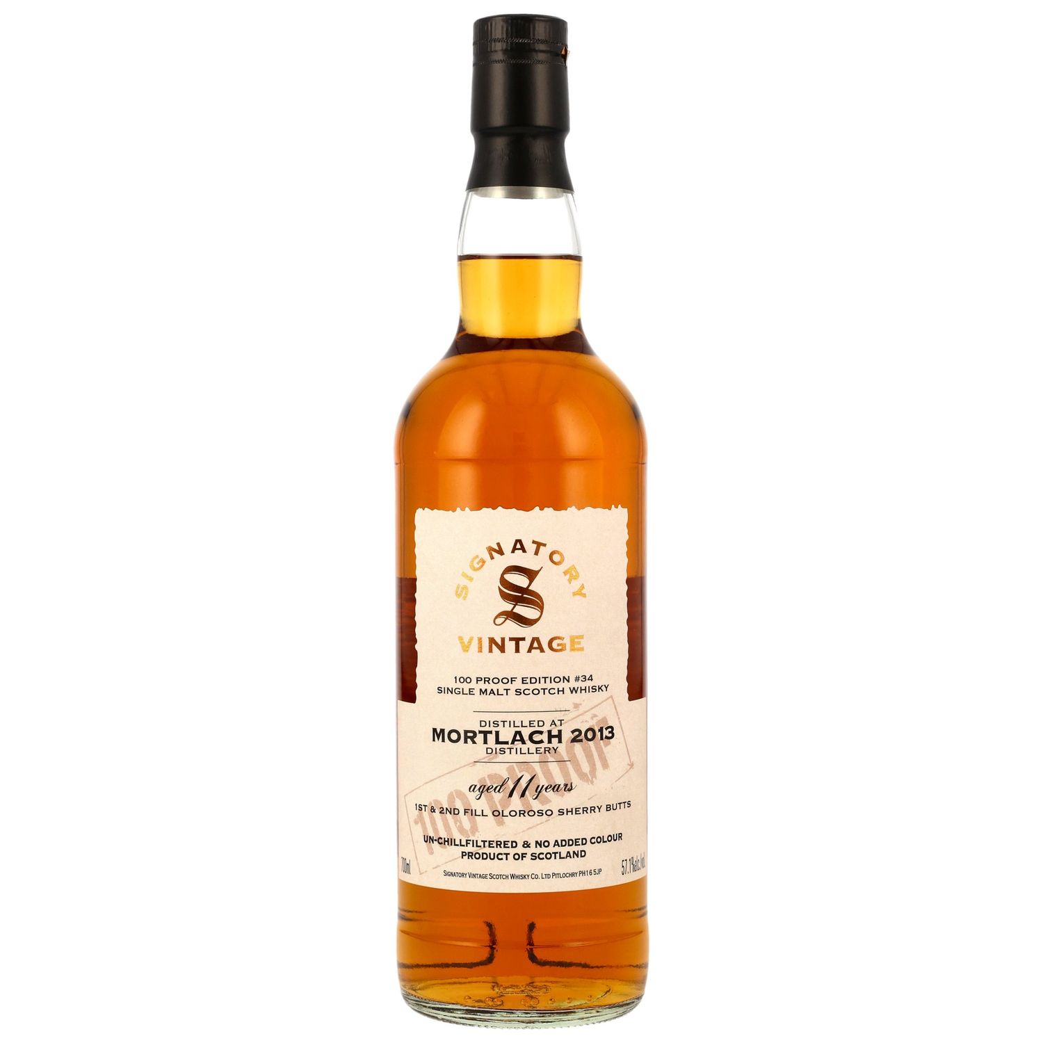 Mortlach - 11 Jahre - SV 100% Proof #34 - 57,1% 1.&2. Sherry