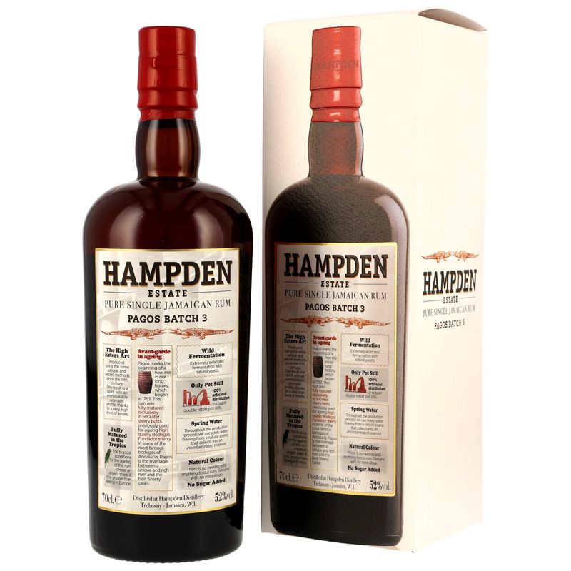 Hampden - Pagos 2024 Edition - 100% Sherry Butts 52% Hampden - Pagos 2024 Edition - 100% Sherry Butts 52%