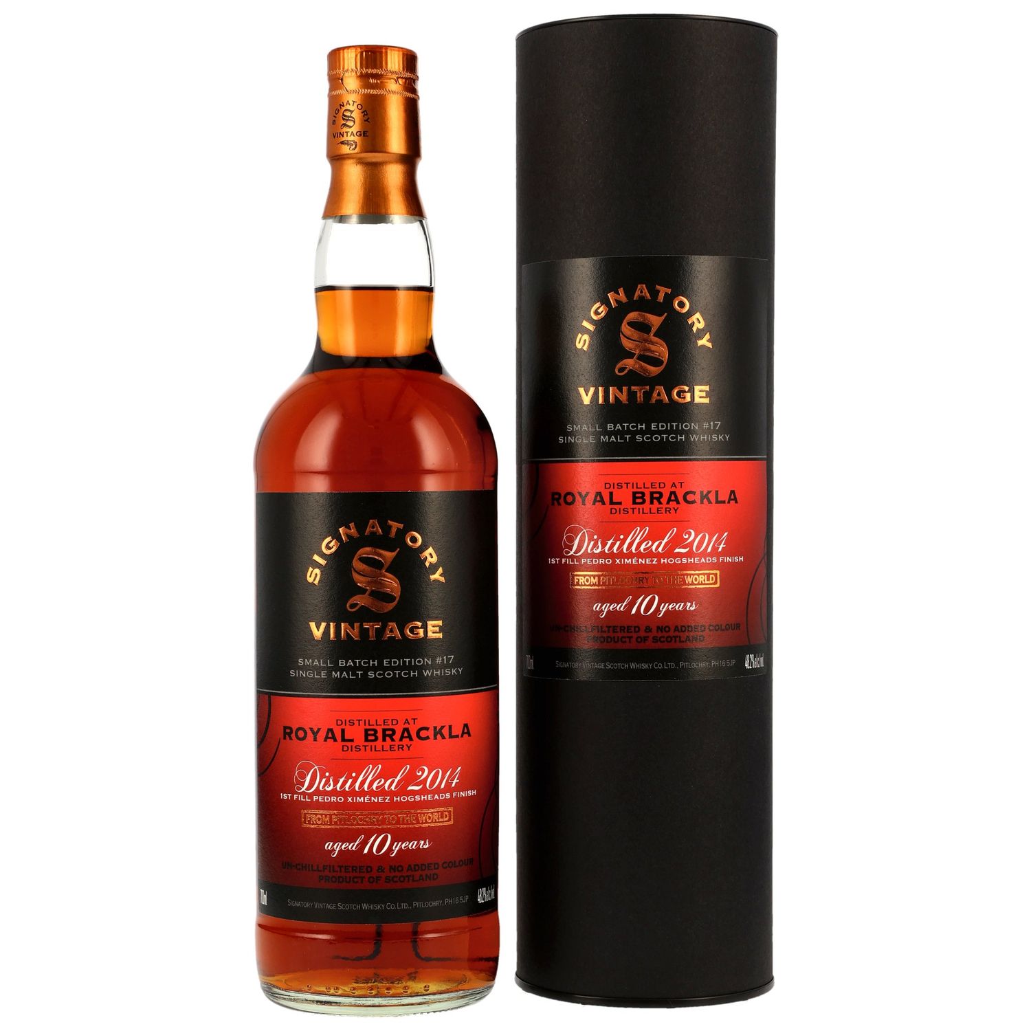 Royal Brackla - 2014 - 10 Jahre - 1. Fill Px Finish - SV Small Batch #17 - 48,2%