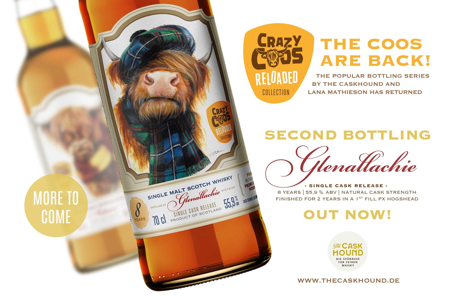 GlenAllachie - 8 Jahre - 2016/2025 - 2y Px Finish - Crazy Coos Reloaded - 55,9%