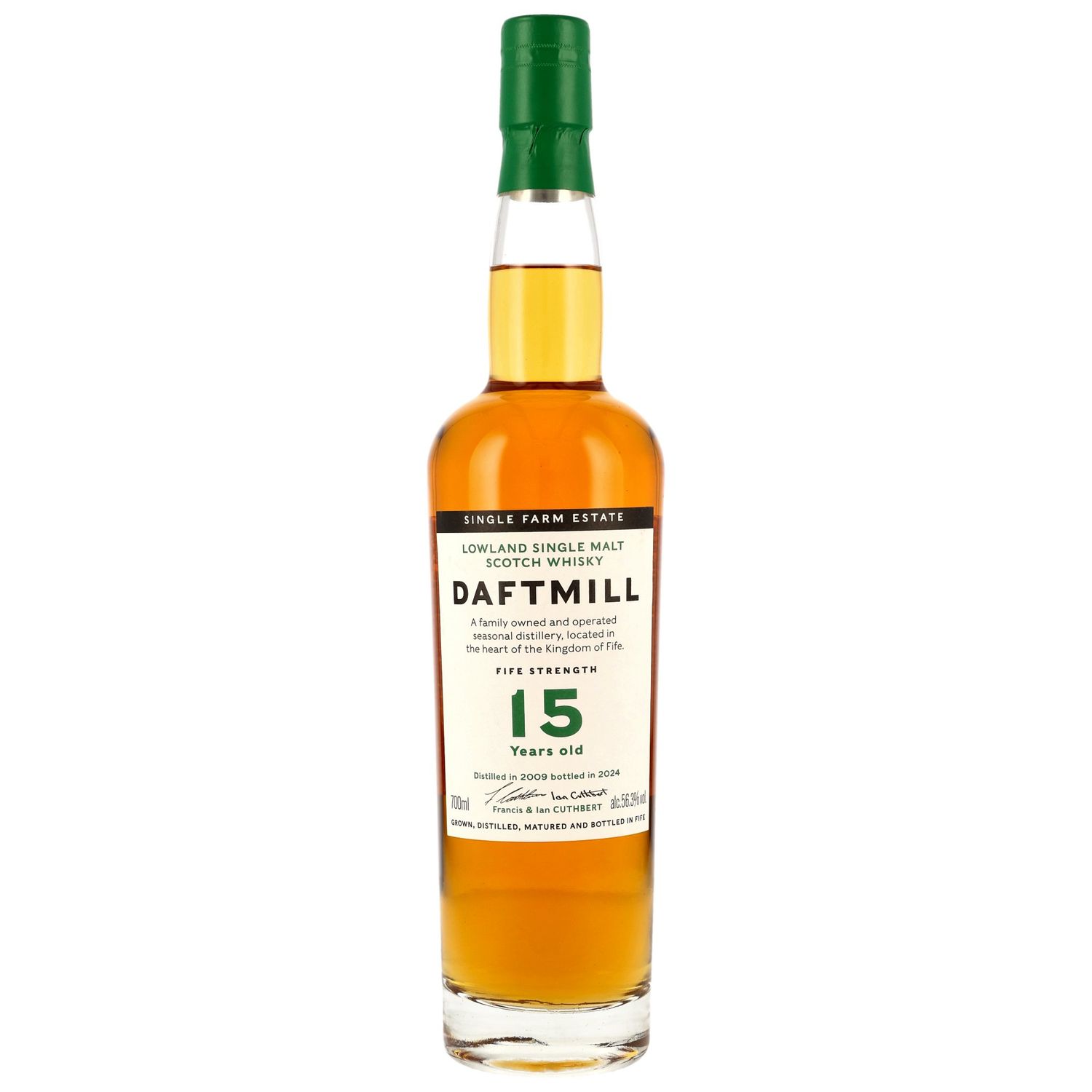 Daftmill - 15 Jahre - 2009/2024 - 56,3% Boubon & Px Casks
