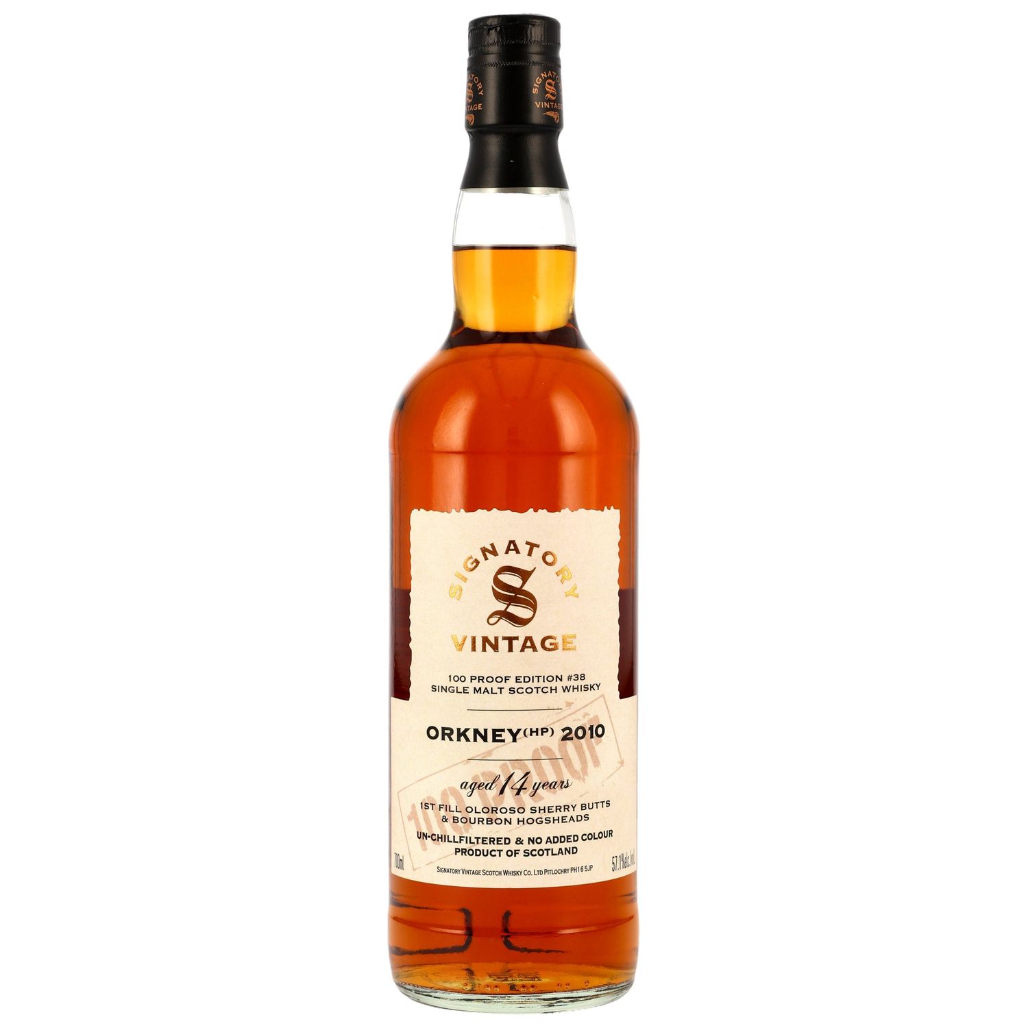 Orkney (HP) 2010/2025 – Peated - 14 Jahre - Signatory 100% #38 -1 Fill Oloroso & Bourbon -  57,1%