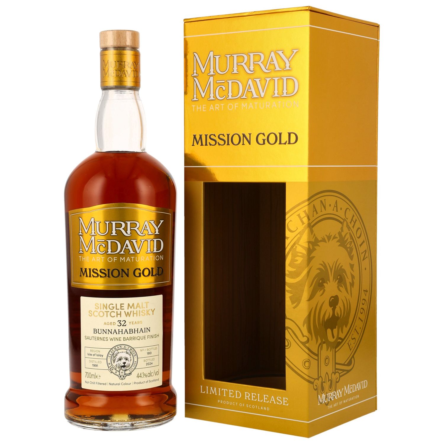 Bunnahabhain - 1991/2024 - 32 Jahre - Sauternes Barrique #2003082 - Murray McDavid - 44,1%