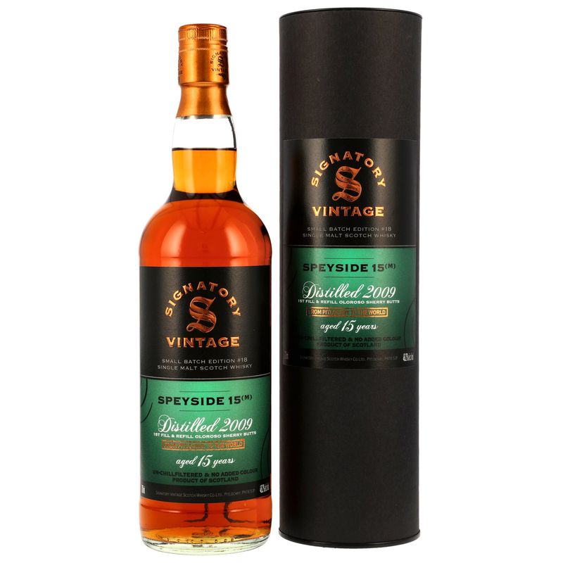 Secret Speyside (M) - 2009 - 15 Jahre - Signatory Small Batch # 18 - 48,2% Secret Speyside (M) - 2009 - 15 Jahre - Signatory Small Batch # 18 - 48,2%