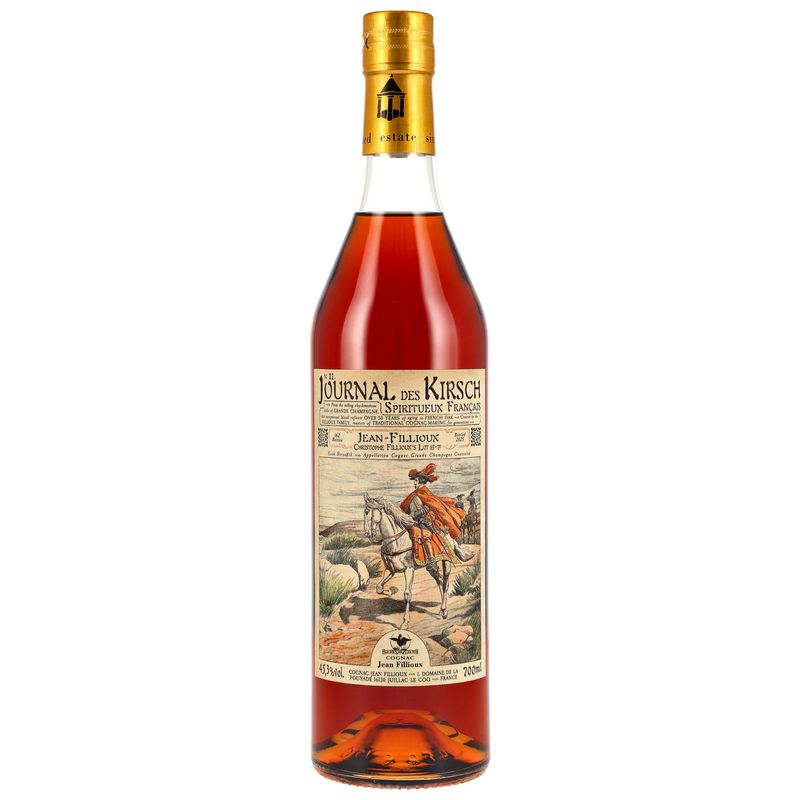 Jean Fillioux Lot 65-70 - Cognac Grande Champagne - Journal des Kirsch - 45,% Jean Fillioux Lot 65-70 - Cognac Grande Champagne - Journal des Kirsch - 45,%