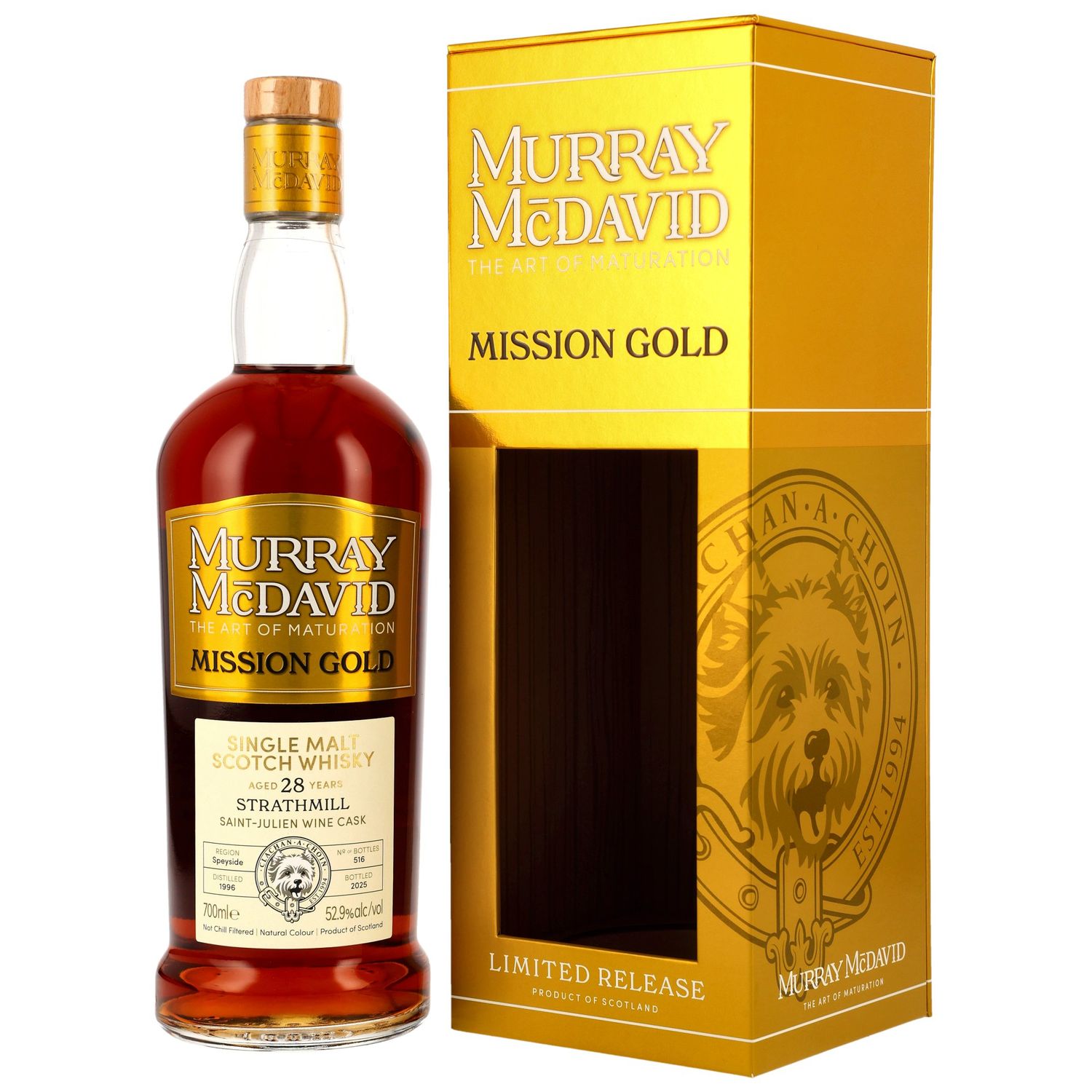 Strathmill - 1996/2025 - 28 Jahre - Saint- Julien Wine Cask Finish - Murray McDavid - 52,9%