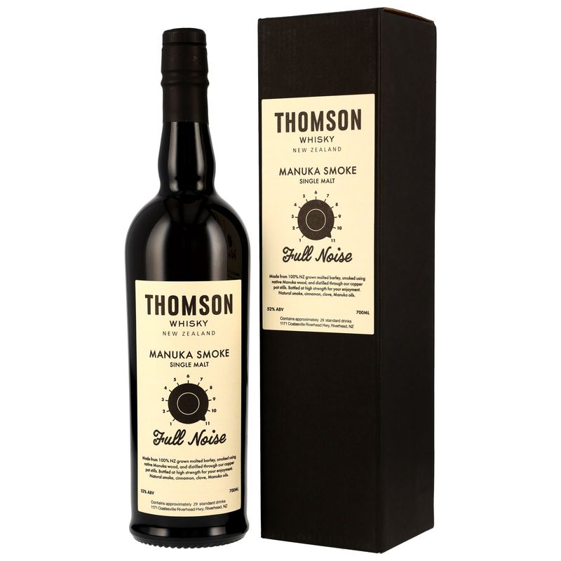 Thomson New Zealand Single Malt Whisky - Manuka Smoke - Full Noise - 52% Thomson New Zealand Single Malt Whisky - Manuka Smoke - Full Noise - 52%