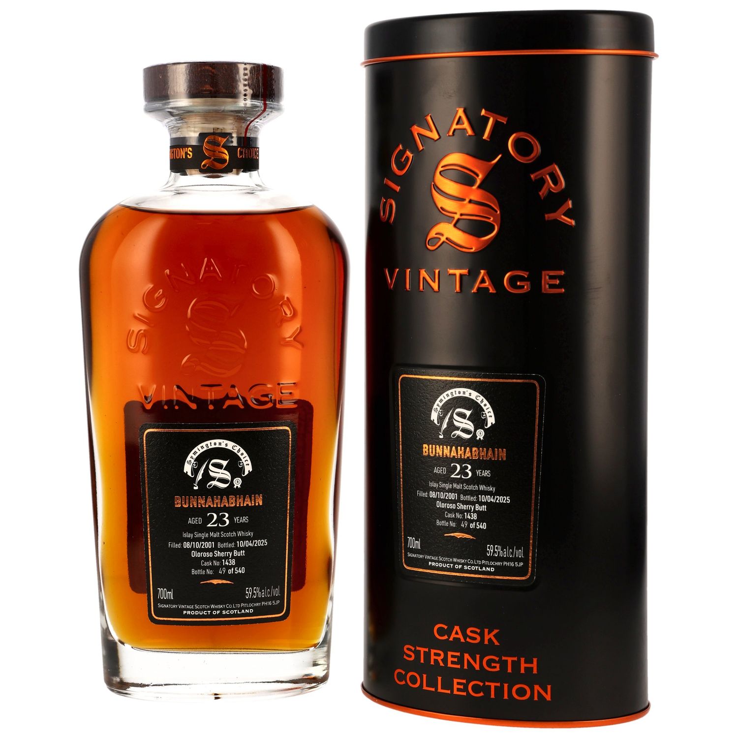 Bunnahabhain - 2001/2025 - 23 Jahre - Symingtons Choice - Sherry Butt 1438 - 59,5%