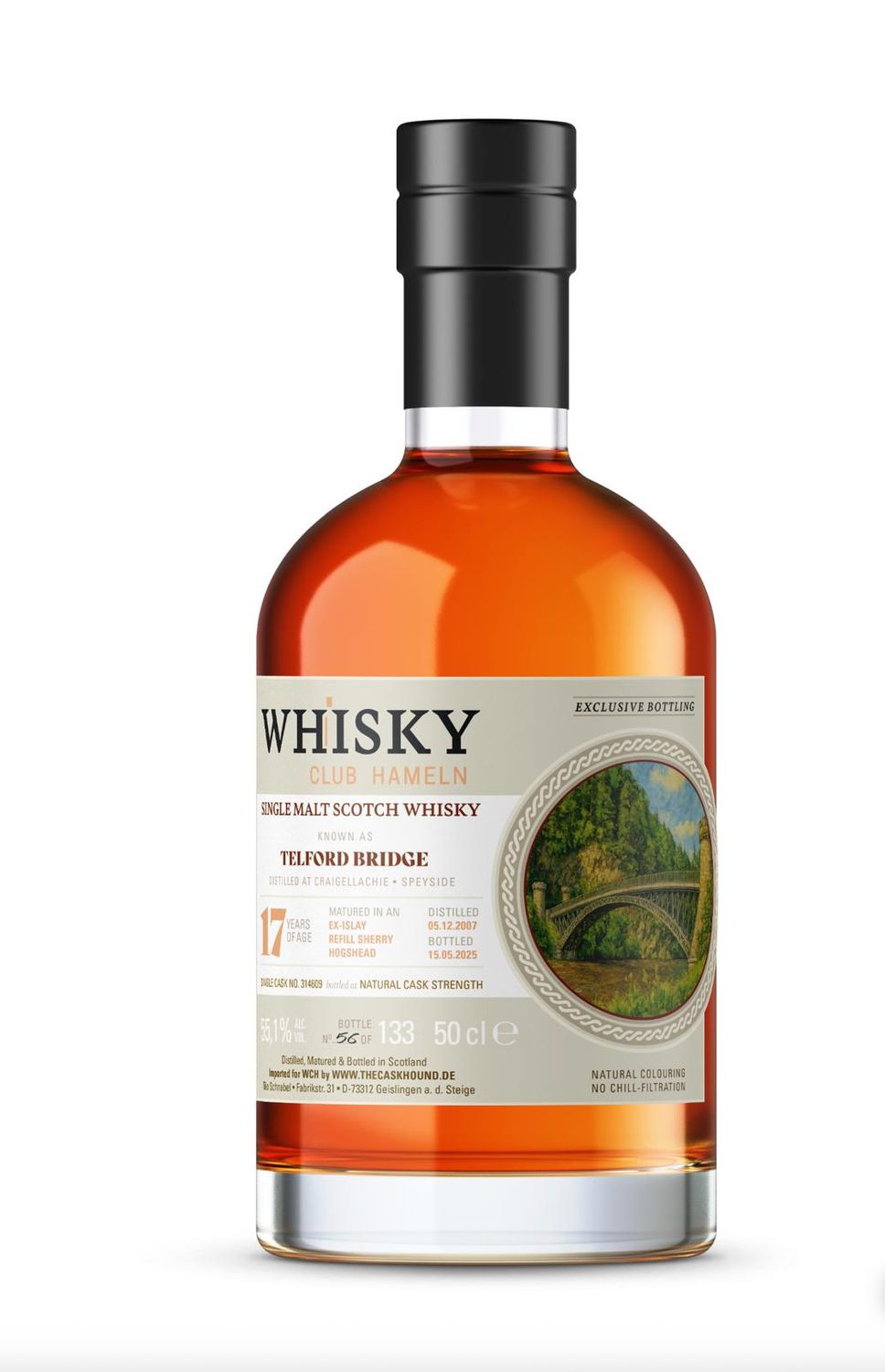 Telford Bridge - 17 Jahre - 2007/2025 - Ex-Islay Sherry Hogshead - 55,1%