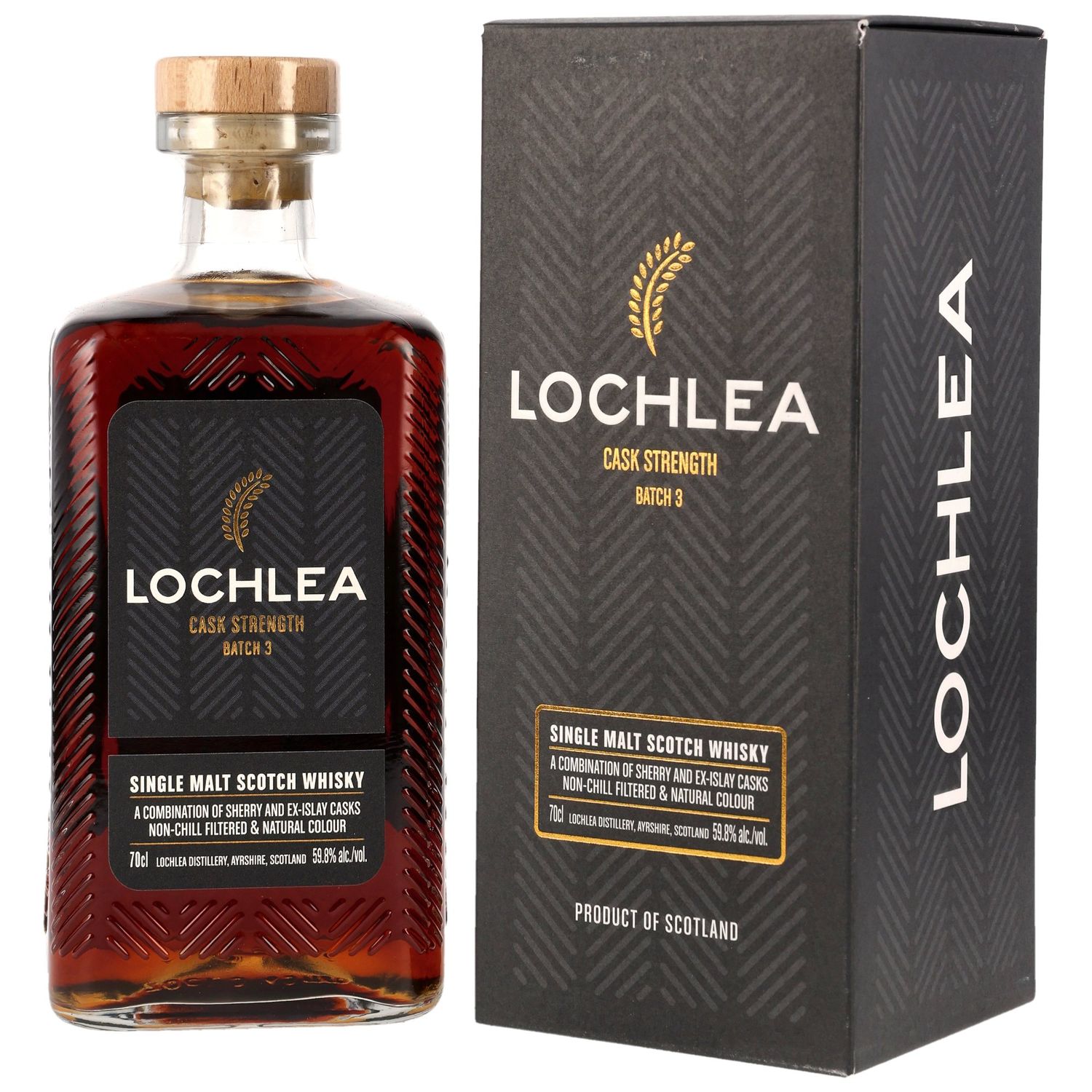 Lochlea Cask Strength Batch #3 - 59,8% - Sherry / Islay peated